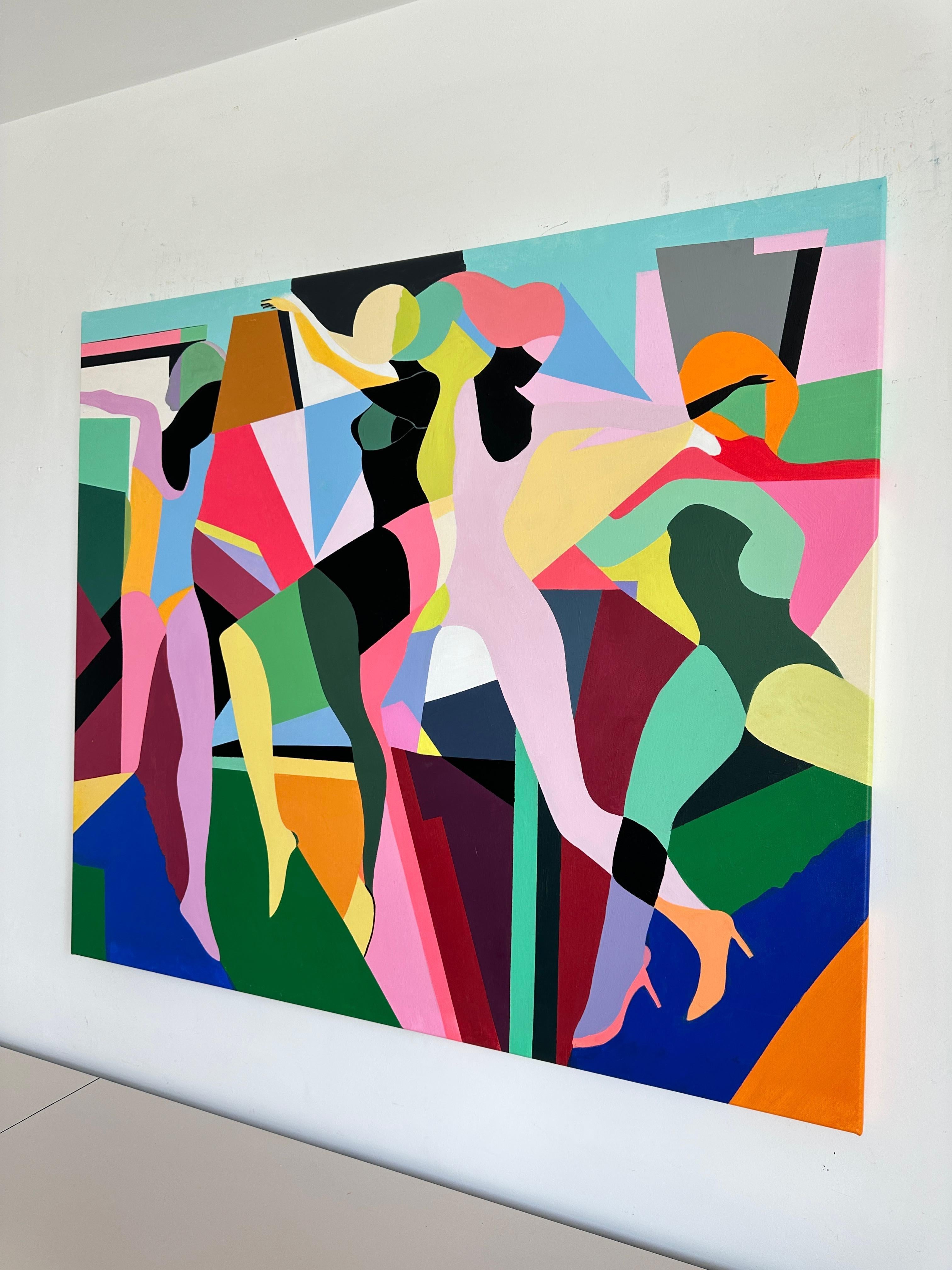 Catena da donna di Barbara Schaumann - Pittura astratta cubista contemporanea 9