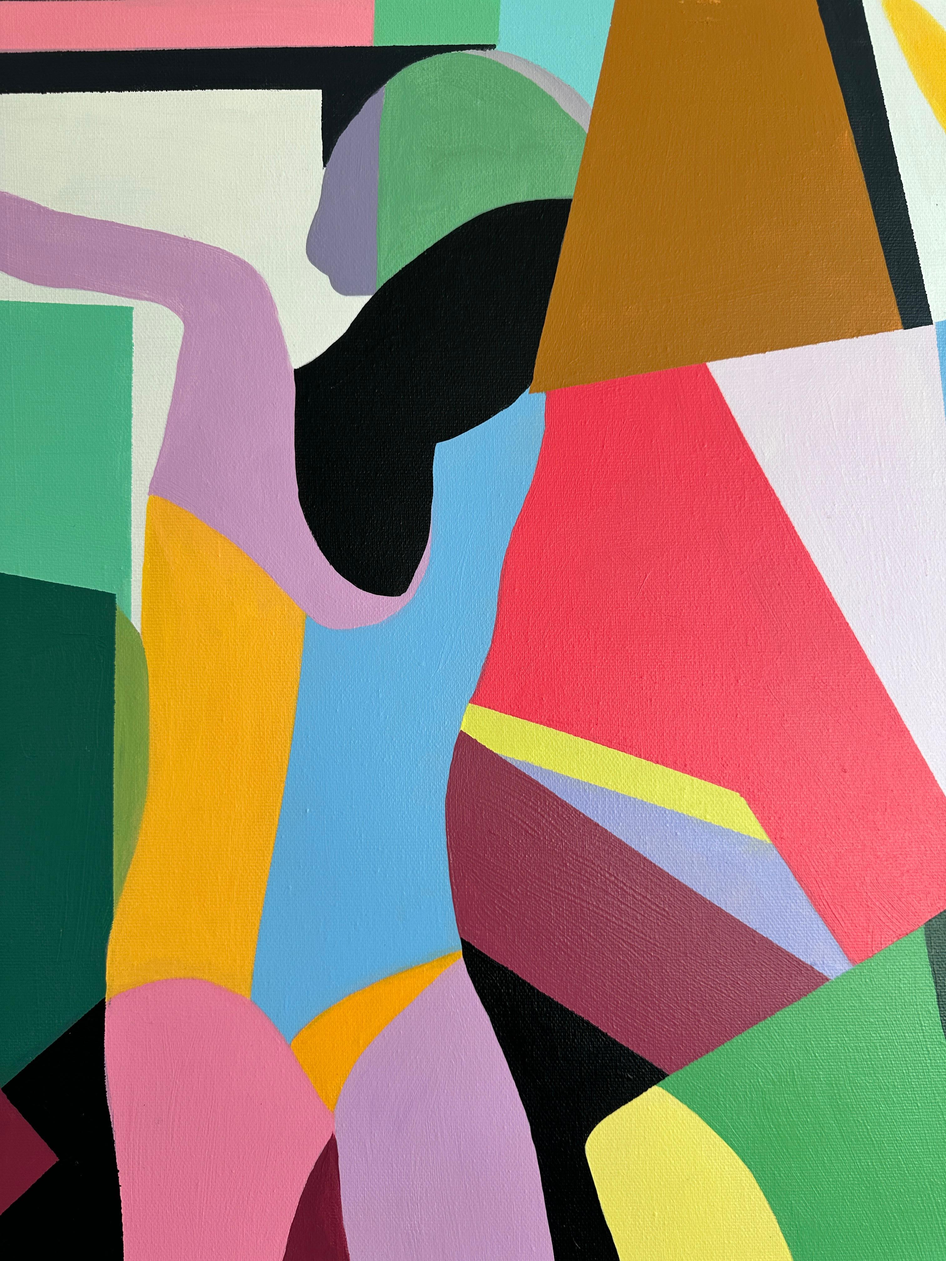 Catena da donna di Barbara Schaumann - Pittura astratta cubista contemporanea 5