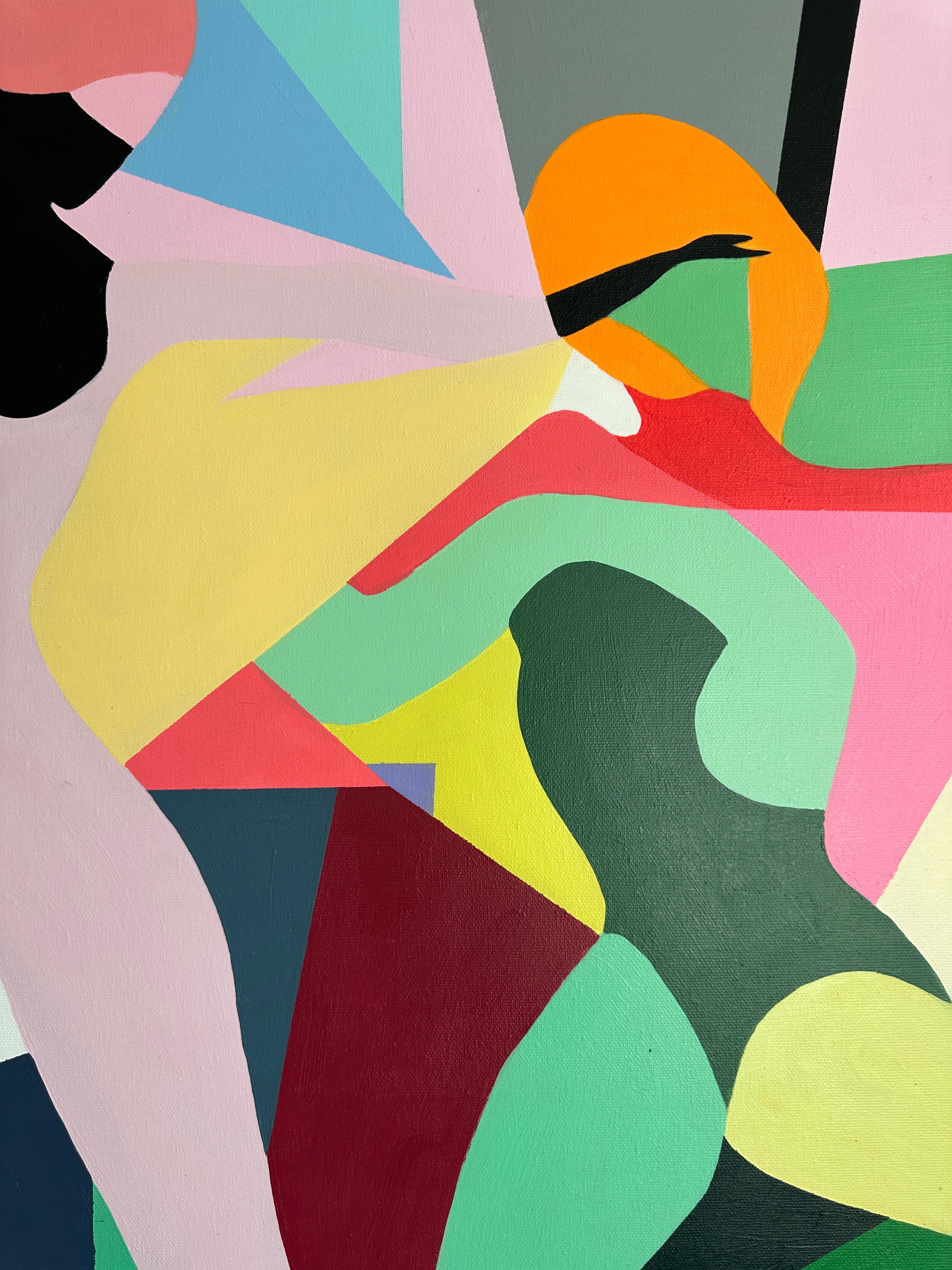 Catena da donna di Barbara Schaumann - Pittura astratta cubista contemporanea 7