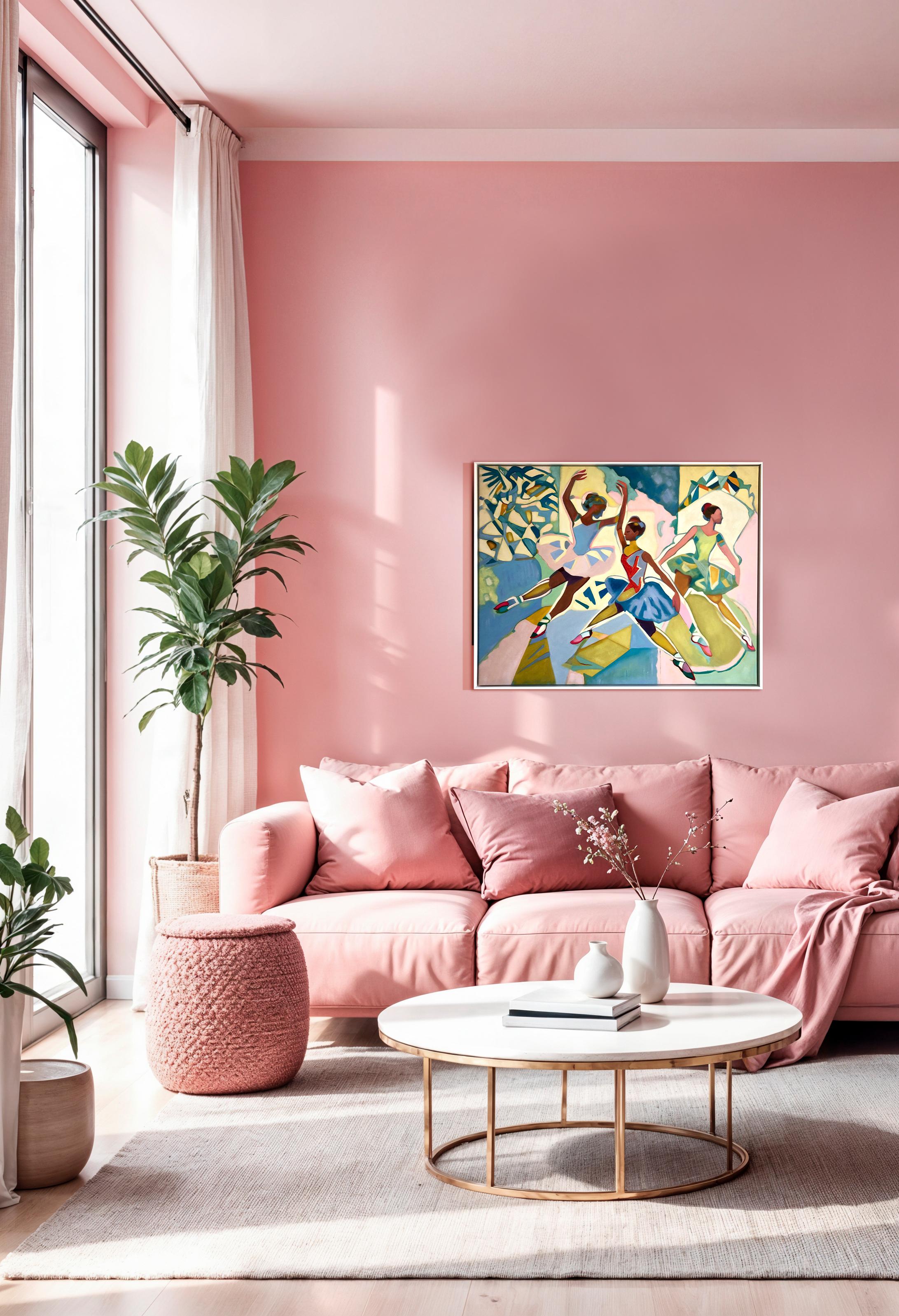 Moments d'un rêve Mélodie du mouvement par I. B. Schaumann Peinture de danseurs contemporains - Contemporain Painting par Barbara Schaumann