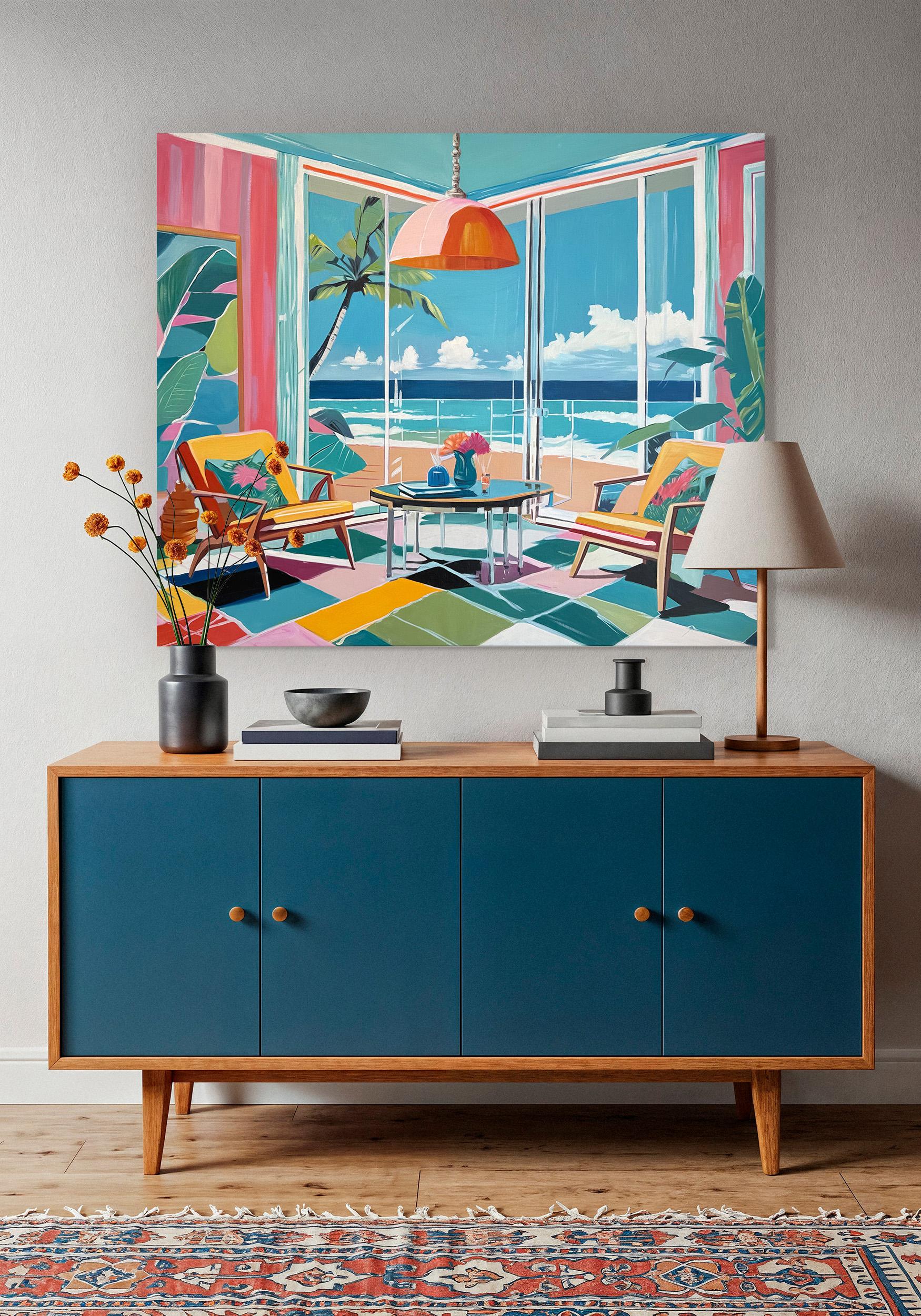 Moments with You Carried by the Ocean B.Schaumann- Zeitgenössische Urlaubsmalerei im Angebot 10