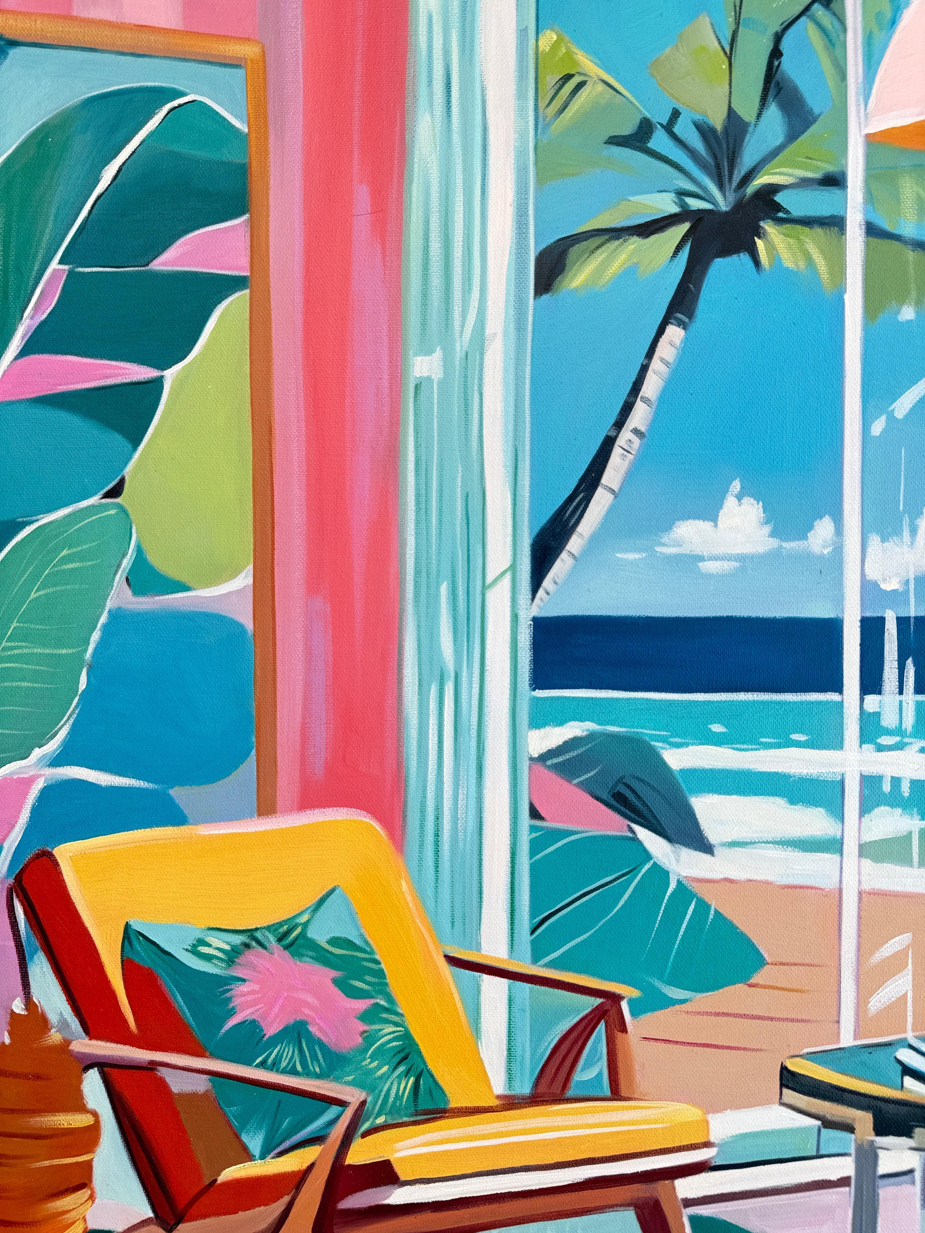 Moments with You Carried by the Ocean B.Schaumann- Zeitgenössische Urlaubsmalerei im Angebot 1