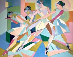 Movement in Grace - Barbara Schaumann - Contemporary Abstract Dancers Painting