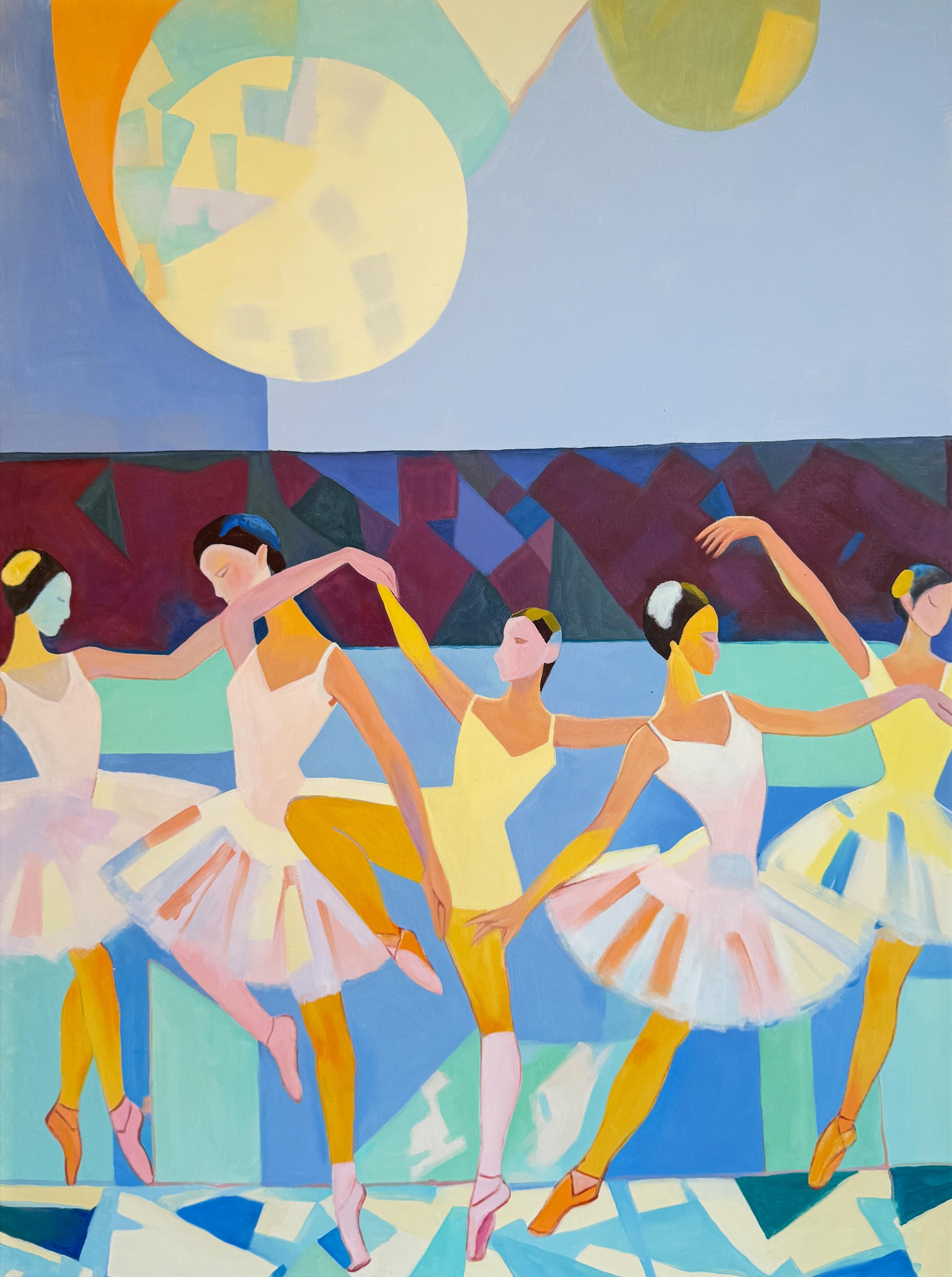 Barbara Schaumann Abstract Painting – Musik in meiner Seele - B.Schaumann - Zeitgenössische Tänzer Malerei