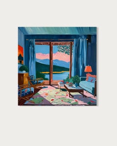 Pulled by the blue - B.Schaumann Contemporary interior architectural Painting