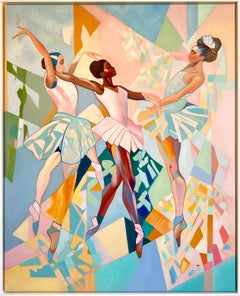 Passi dell'anima di B. Schaumann - Pittura astratta contemporanea di danzatori