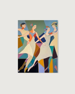 Passi verso la sinfonia -Barbara Schaumann - Pittura contemporanea di danza astratta