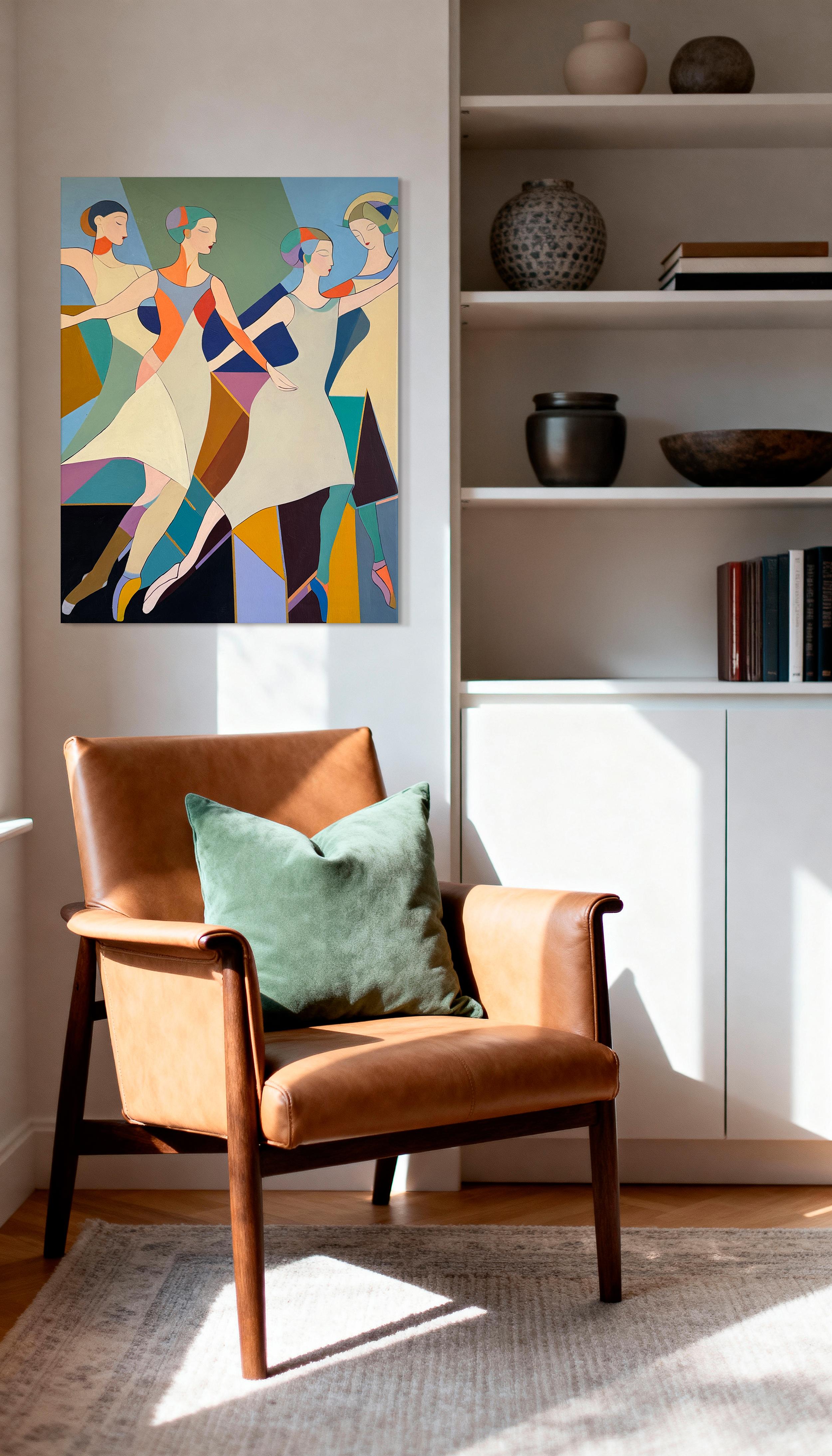 Pasos hacia la sinfonía -Barbara Schaumann - Pintura Abstracta Contemporánea de Danza en venta 2