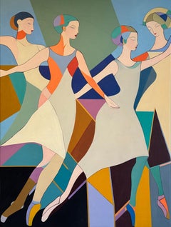 Steps to symphony -Barbara Schaumann - Contemporary Abstract Dance Painting