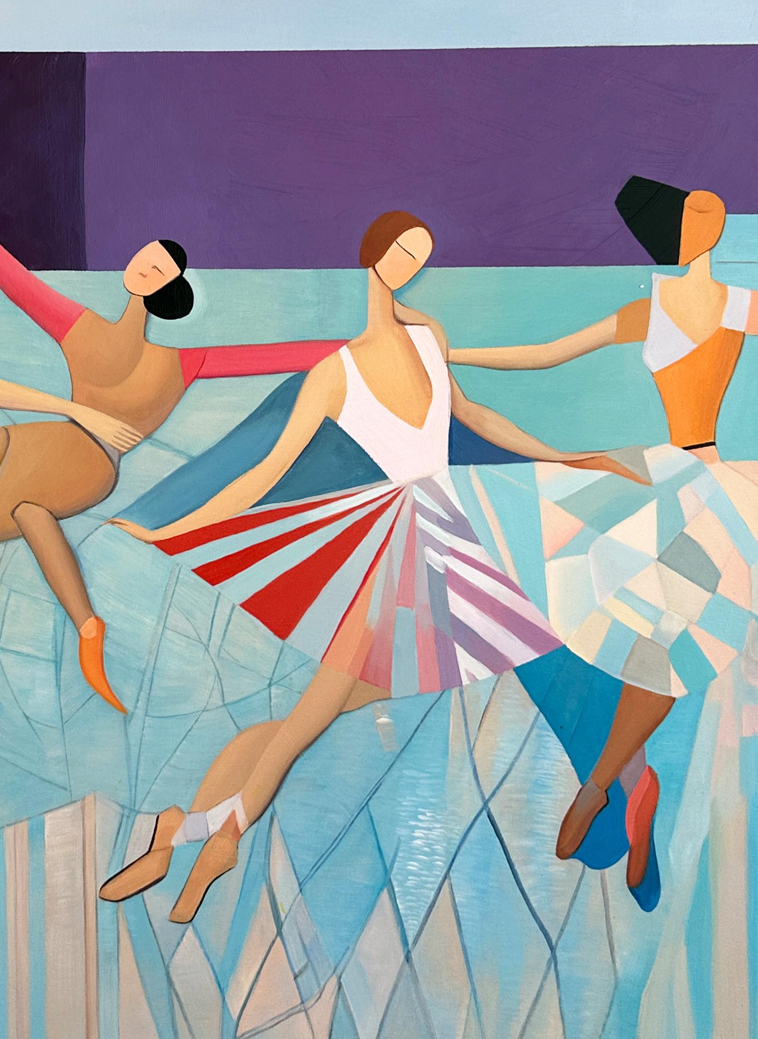 Sinfonia del Movimento Barbara Schaumann - Danzatori astratti contemporanei Pittura 3