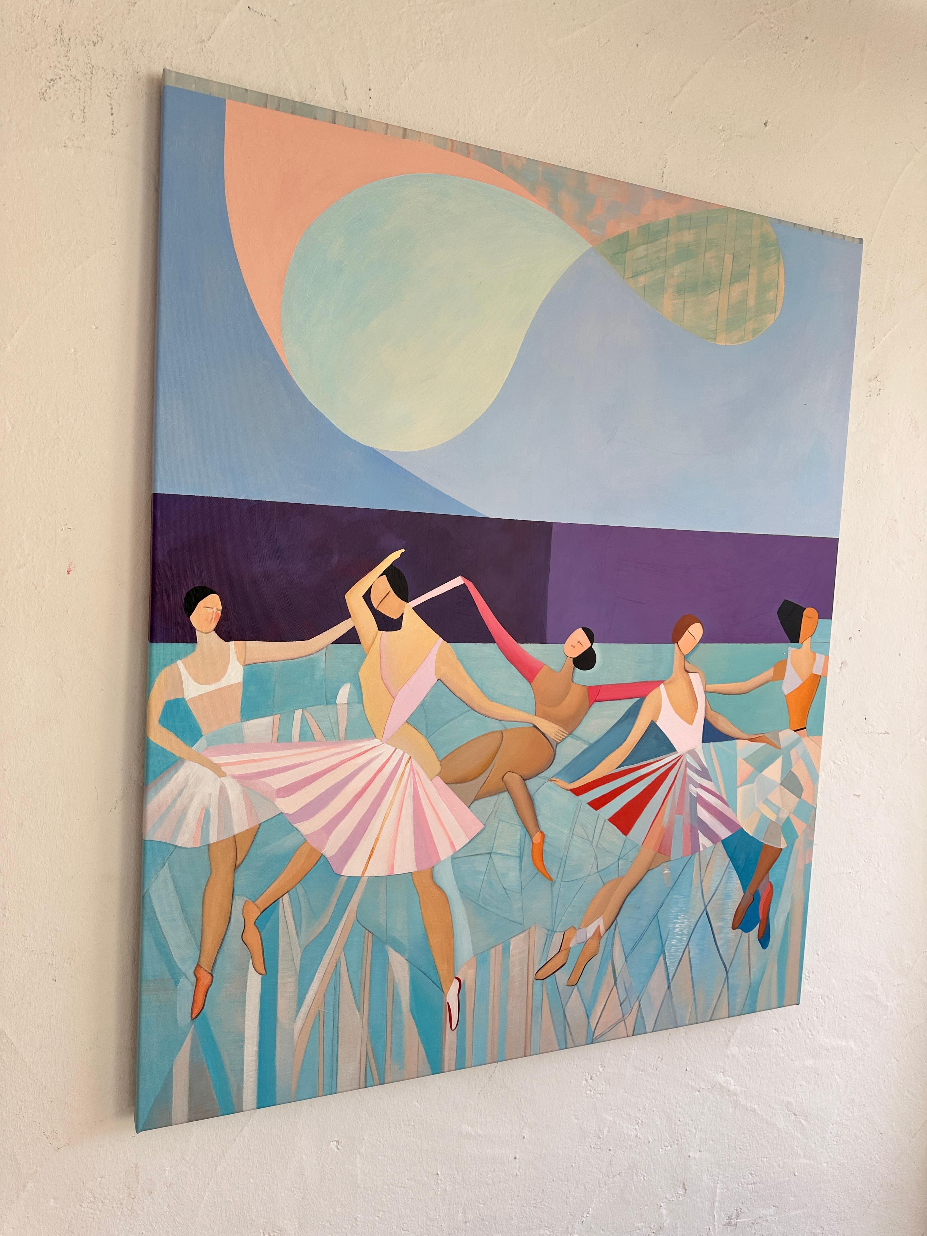 Sinfonia del Movimento Barbara Schaumann - Danzatori astratti contemporanei Pittura 4
