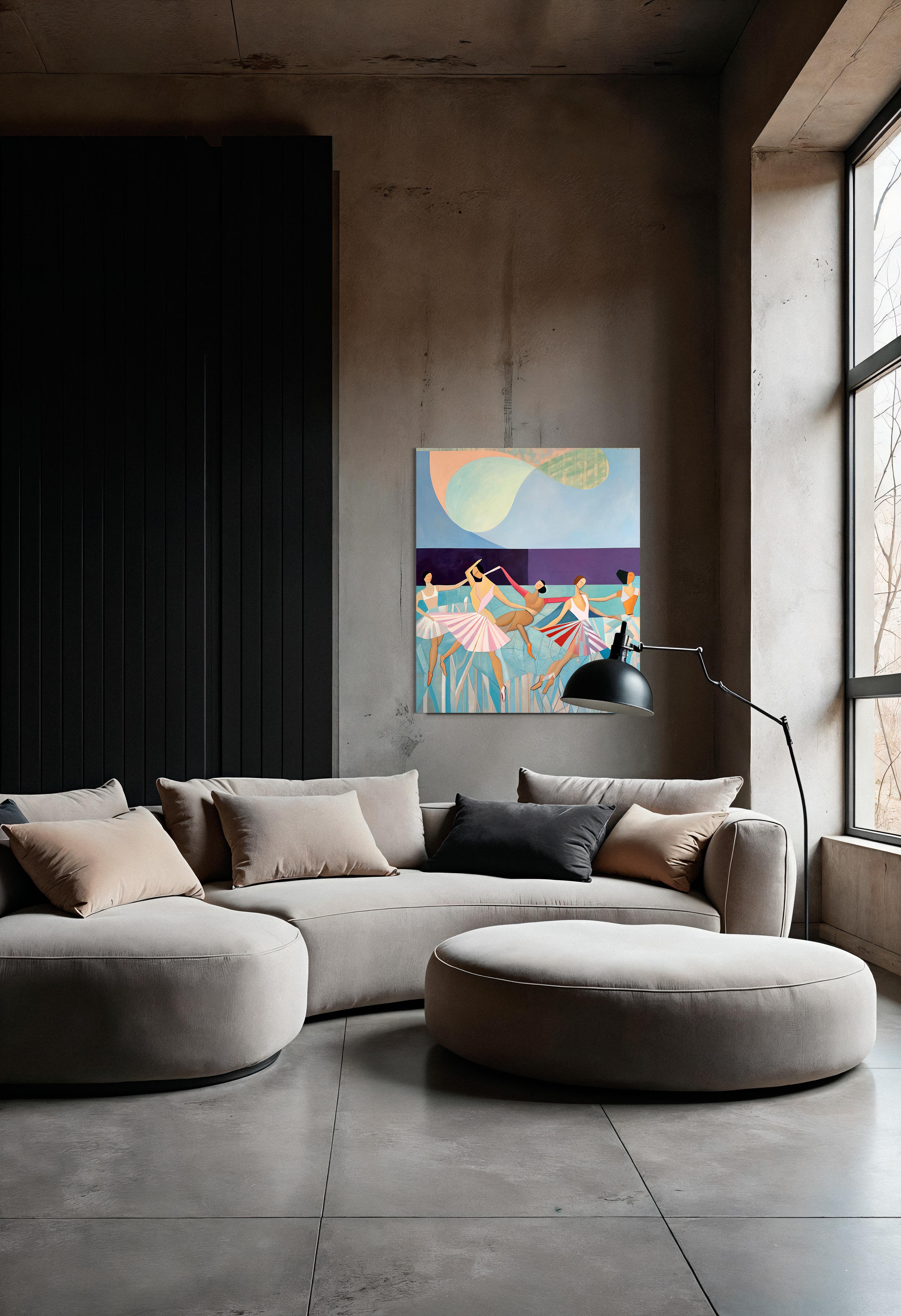 Sinfonia del Movimento Barbara Schaumann - Danzatori astratti contemporanei Pittura 5