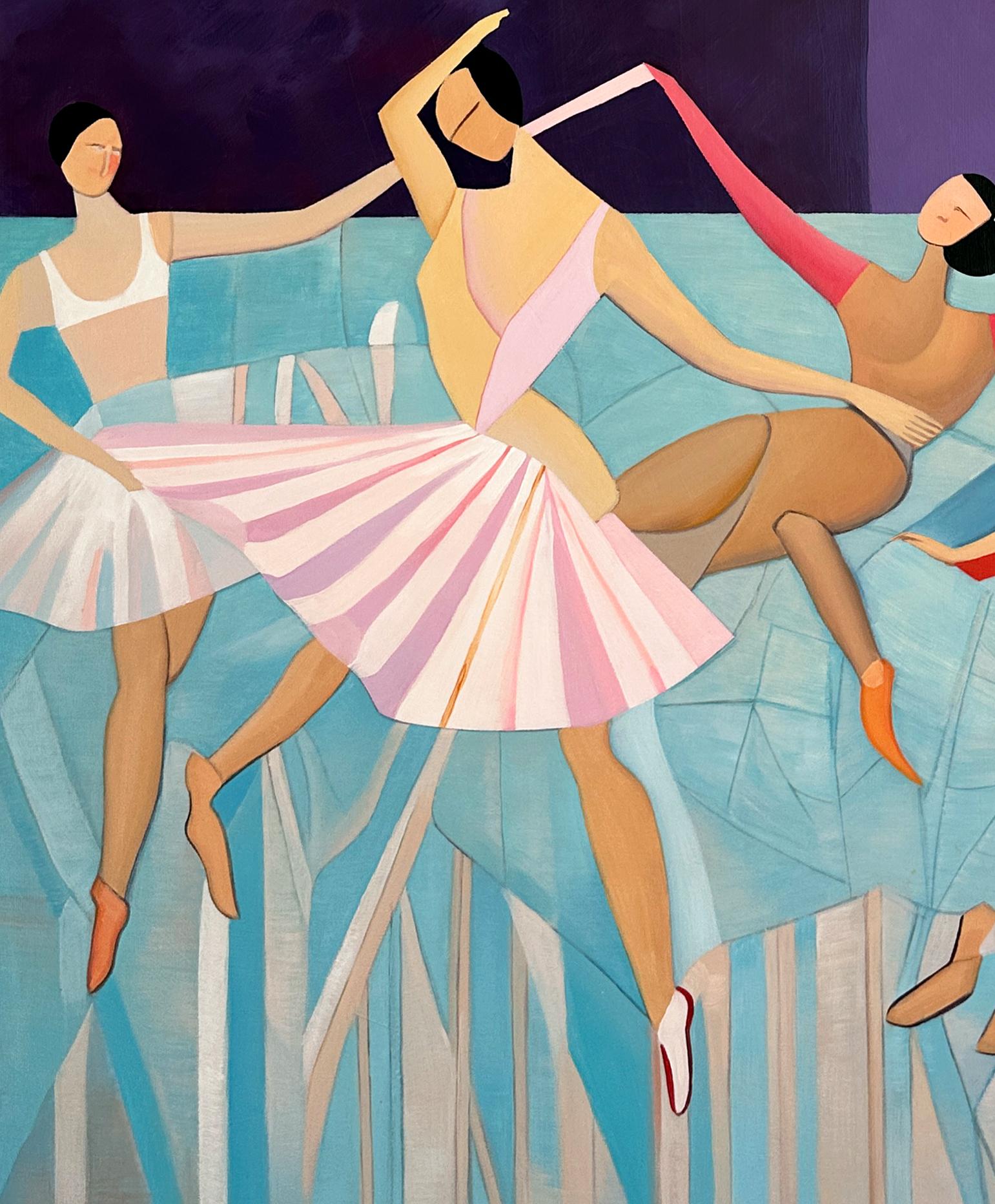 Sinfonia del Movimento Barbara Schaumann - Danzatori astratti contemporanei Pittura 6