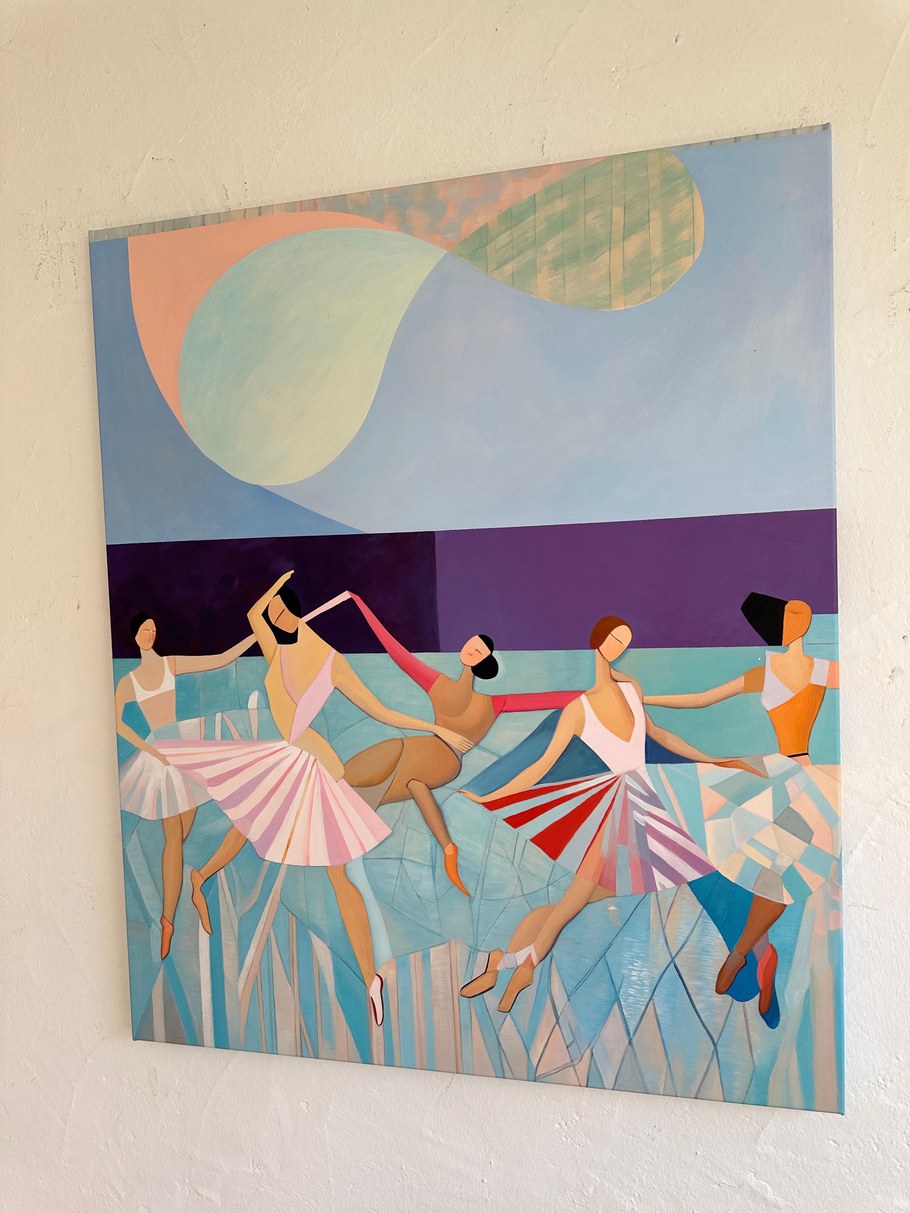 Sinfonia del Movimento Barbara Schaumann - Danzatori astratti contemporanei Pittura 7