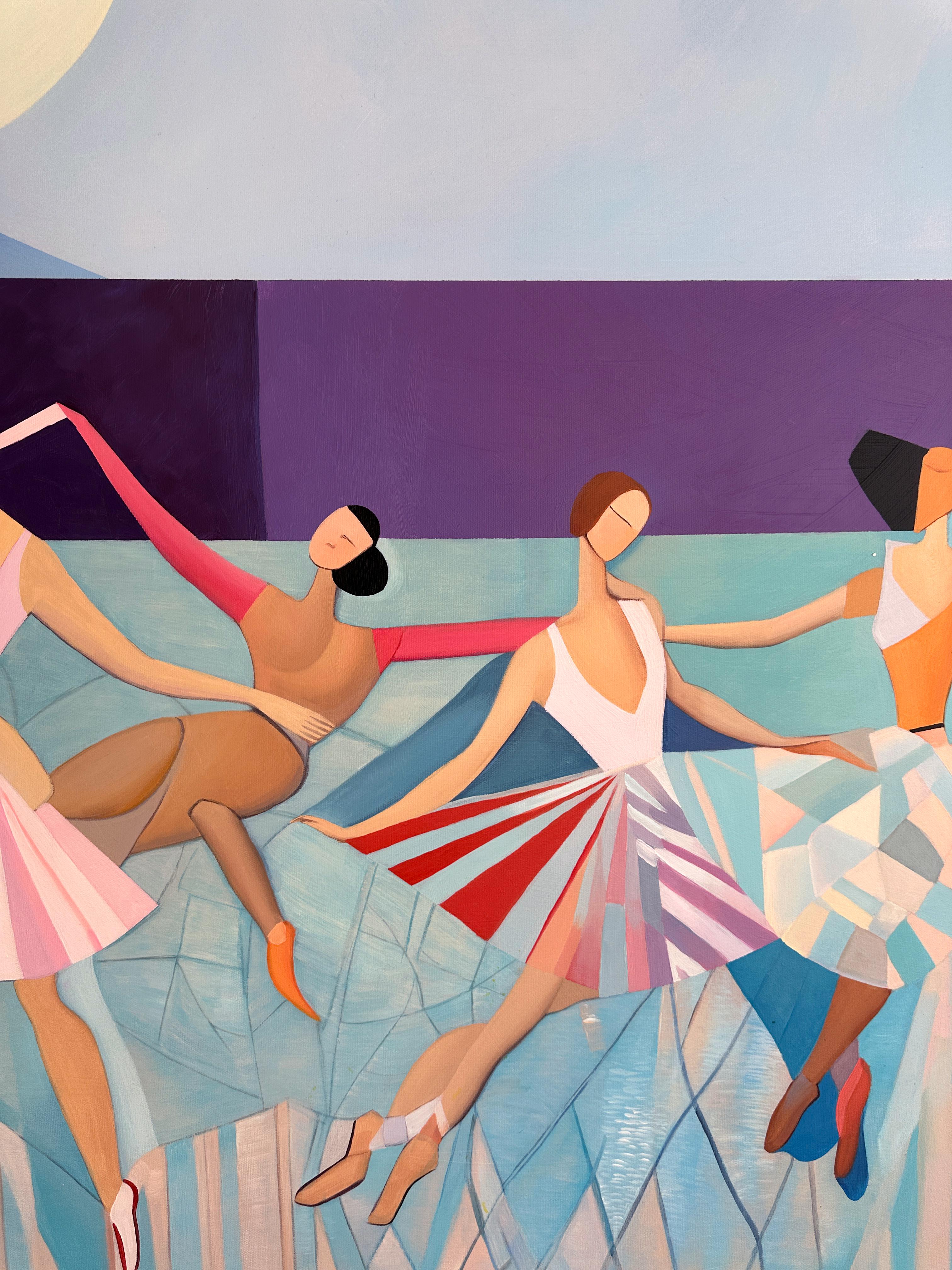 Sinfonia del Movimento Barbara Schaumann - Danzatori astratti contemporanei Pittura 8