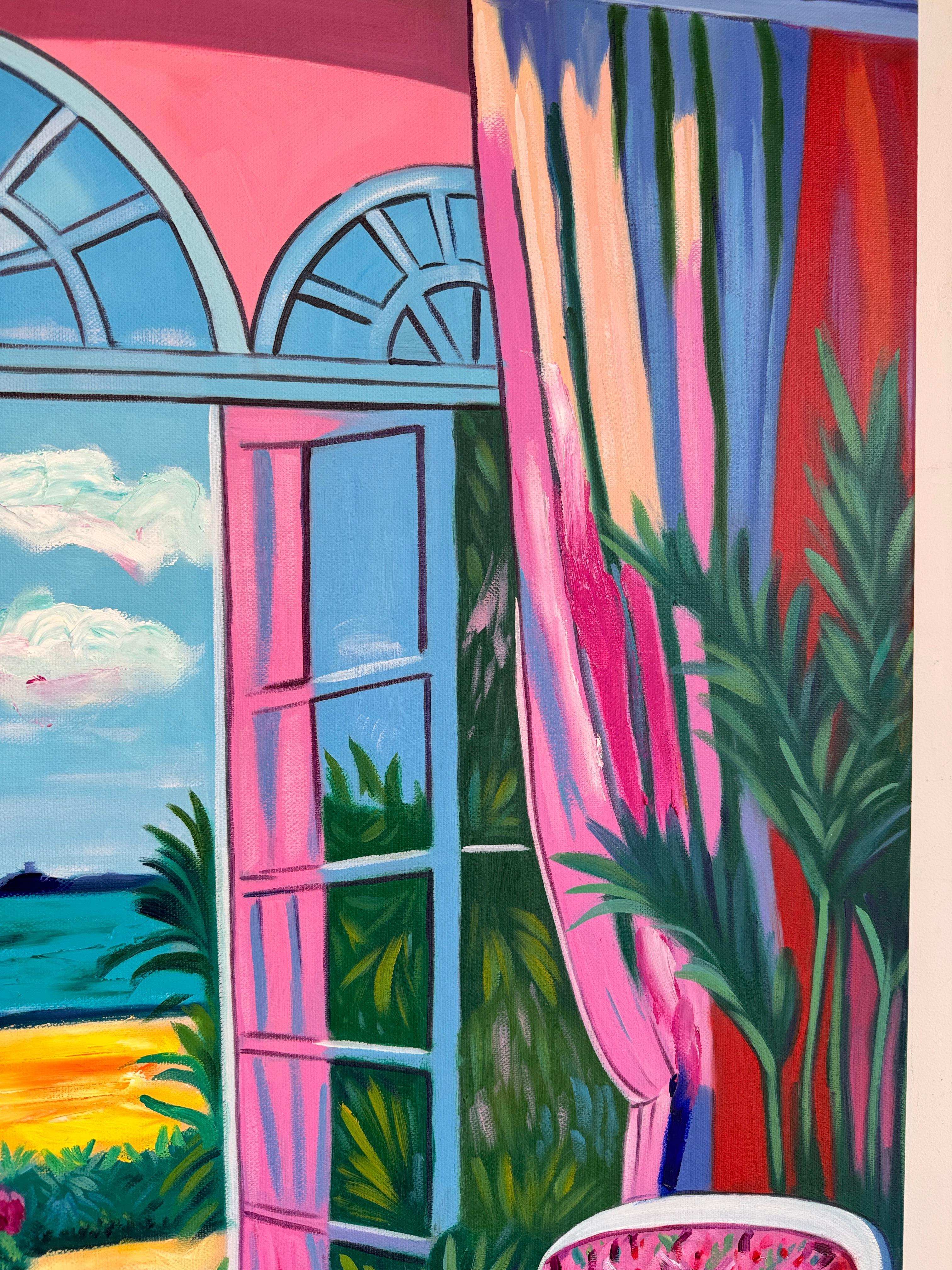 The air between us moved like - B.Schaumann Contemporary architectural Painting im Angebot 10