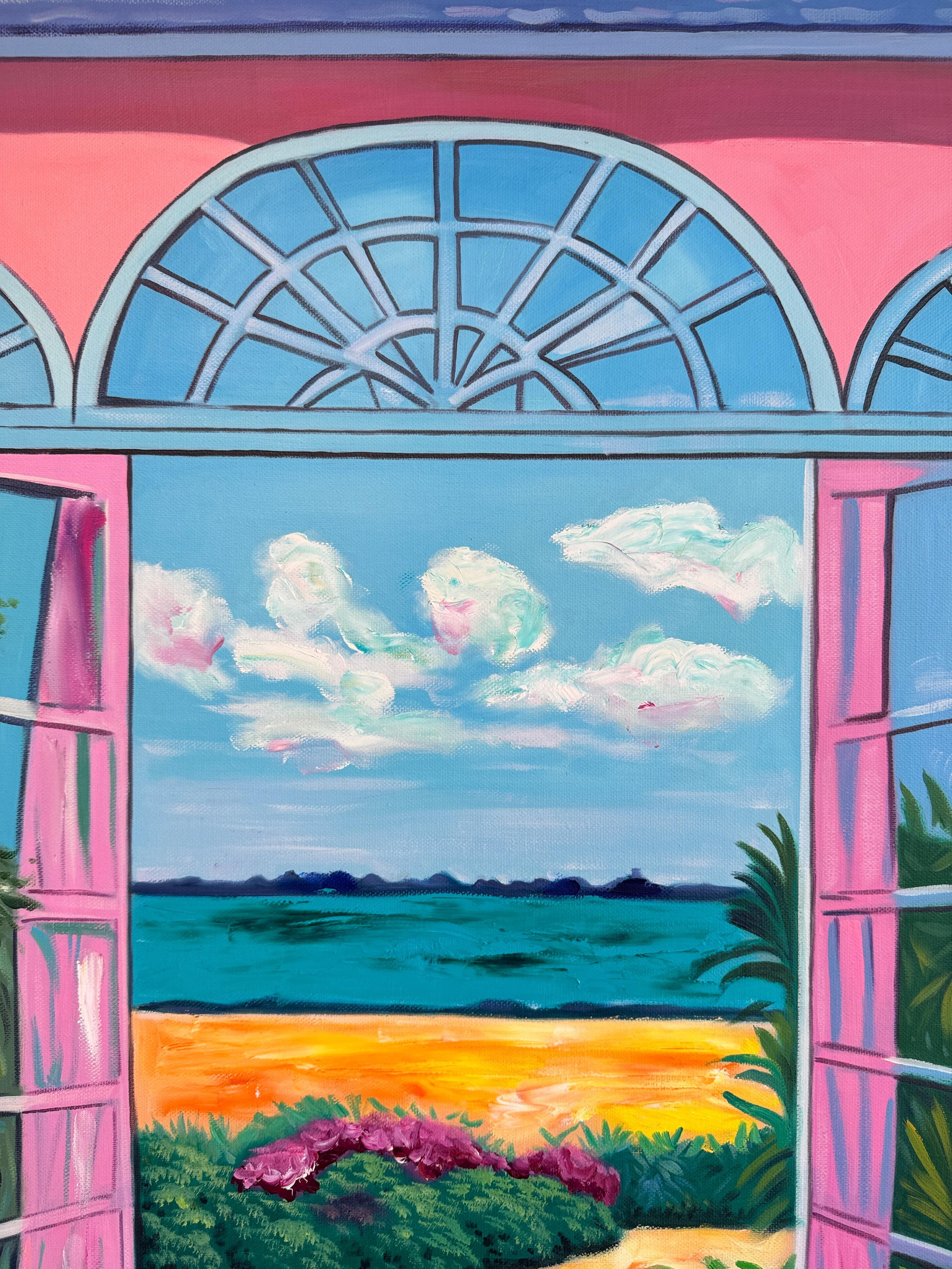 The air between us moved like - B.Schaumann Contemporary architectural Painting im Angebot 5