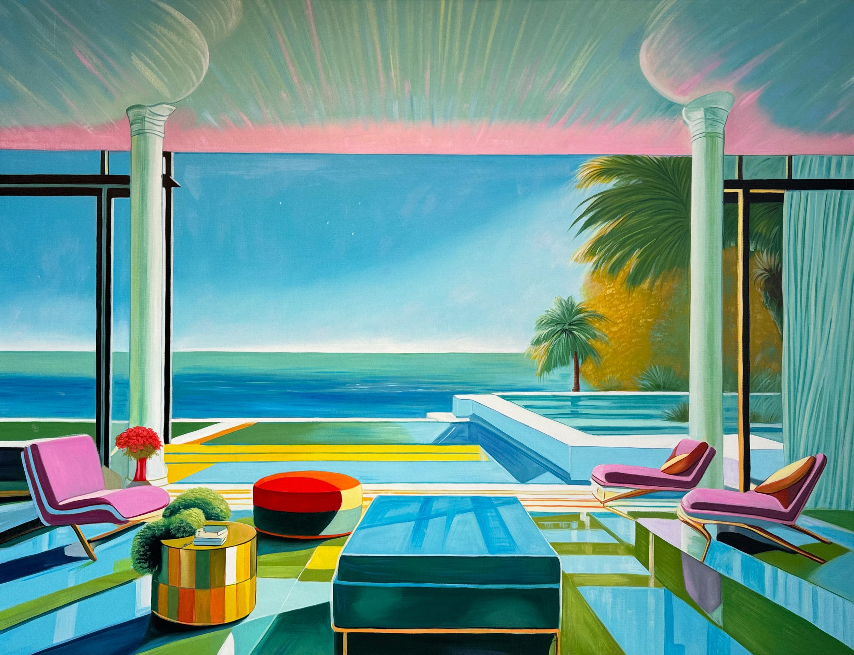 The horizon feels like home - B.Schaumann Contemporary architectural Painting