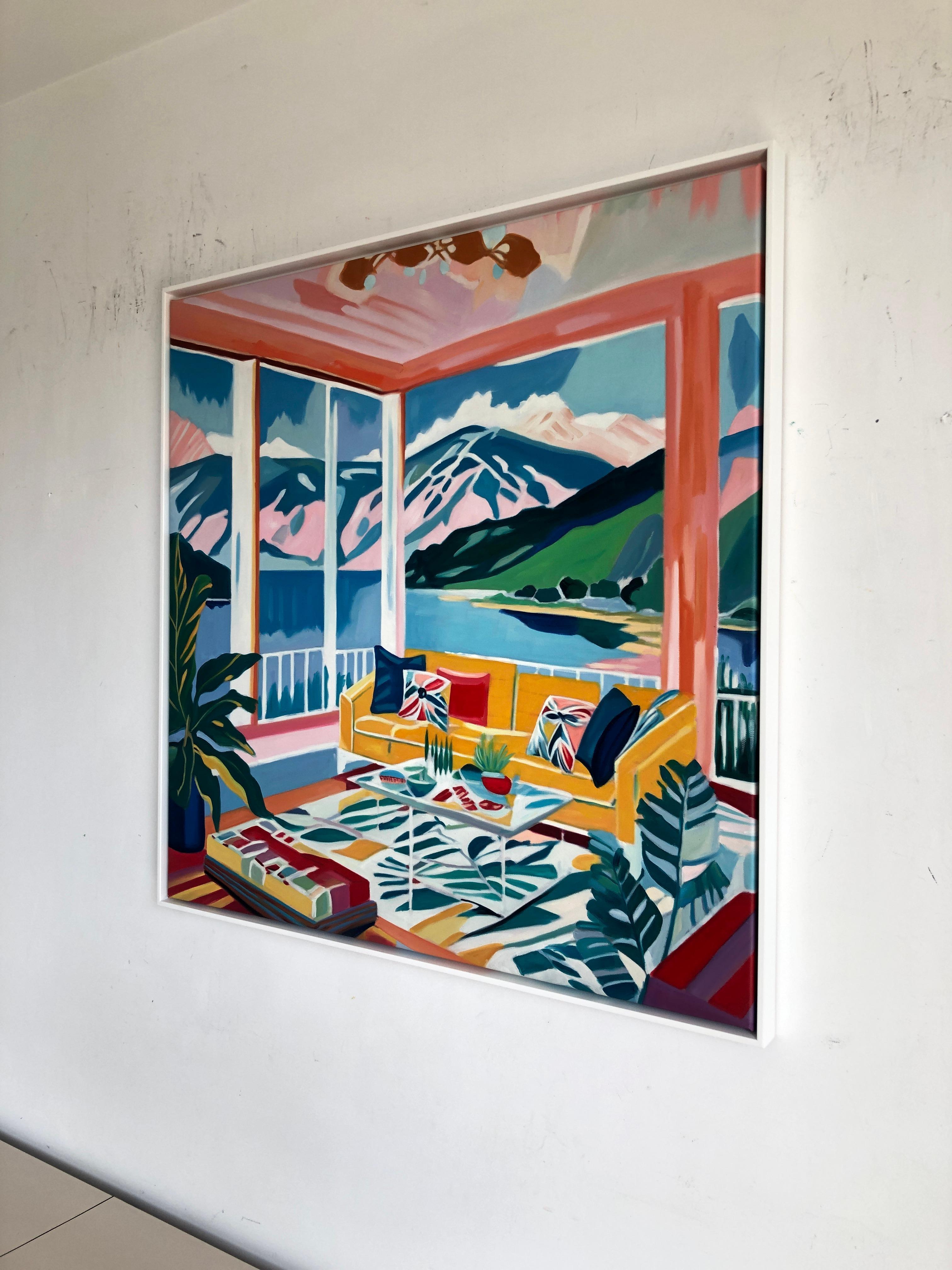 The Mountains We Dream In - B.Schaumann - Contemporary mountain Painting For Sale 7