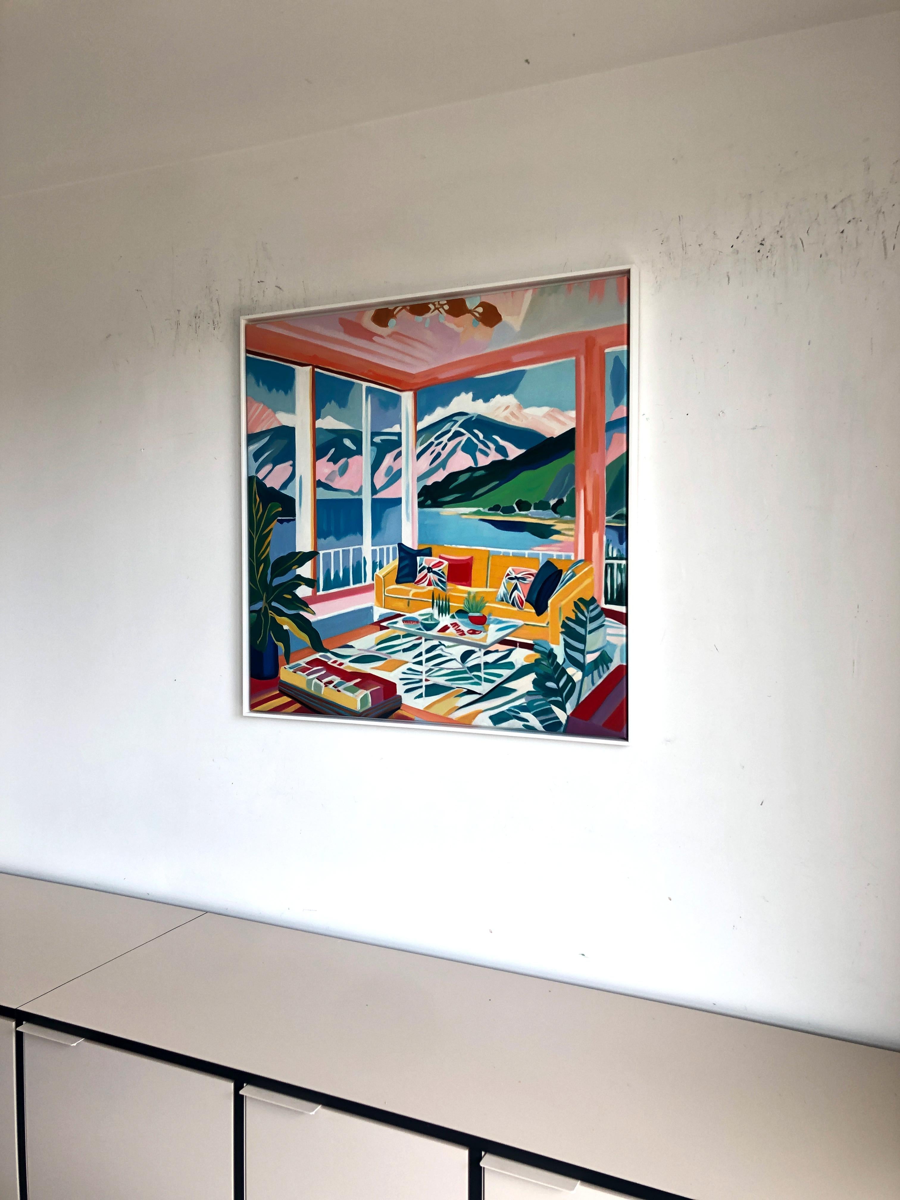 The Mountains We Dream In - B.Schaumann - Contemporary mountain Painting For Sale 11