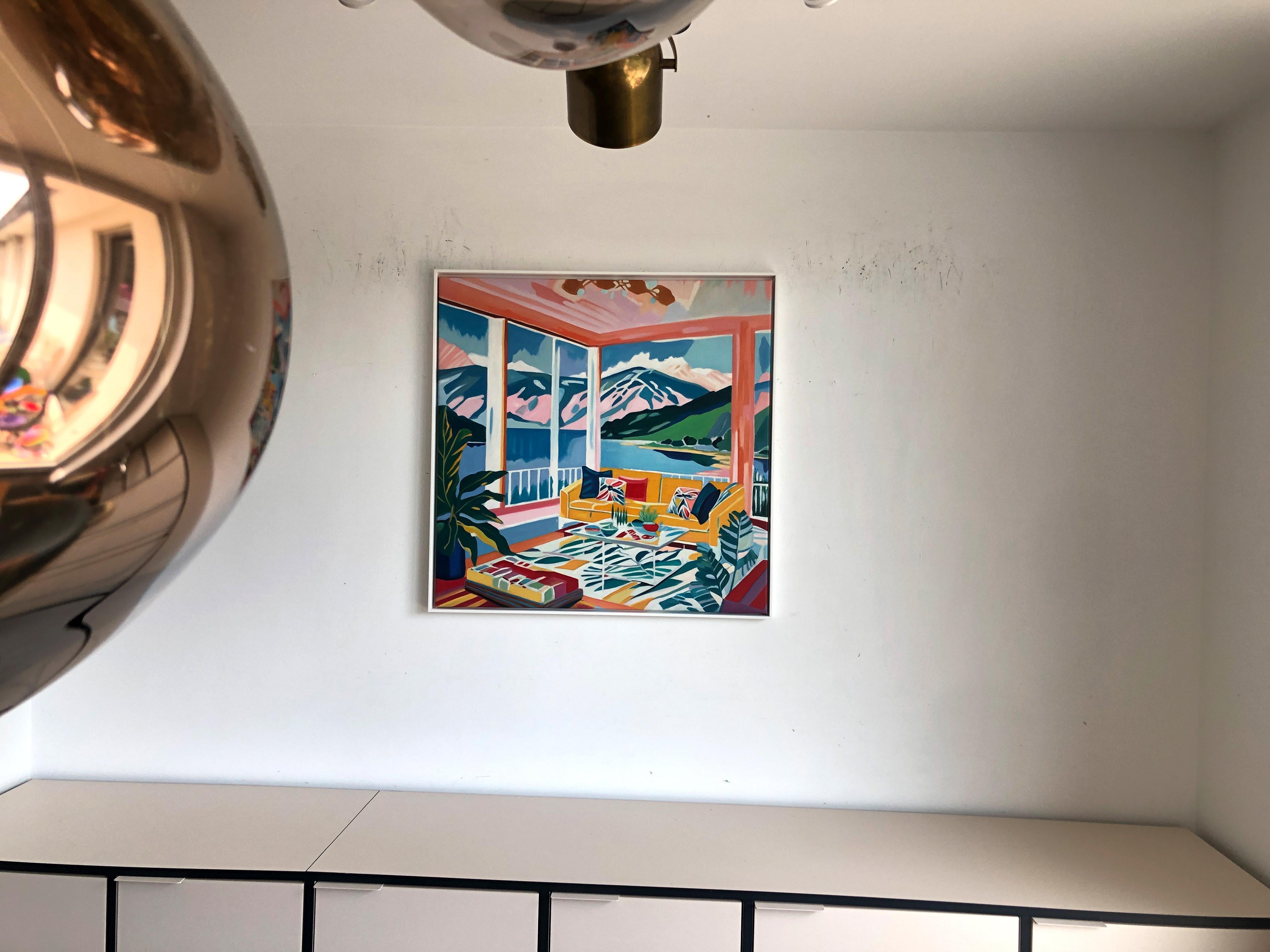 The Mountains We Dream In - B.Schaumann - Contemporary mountain Painting For Sale 2