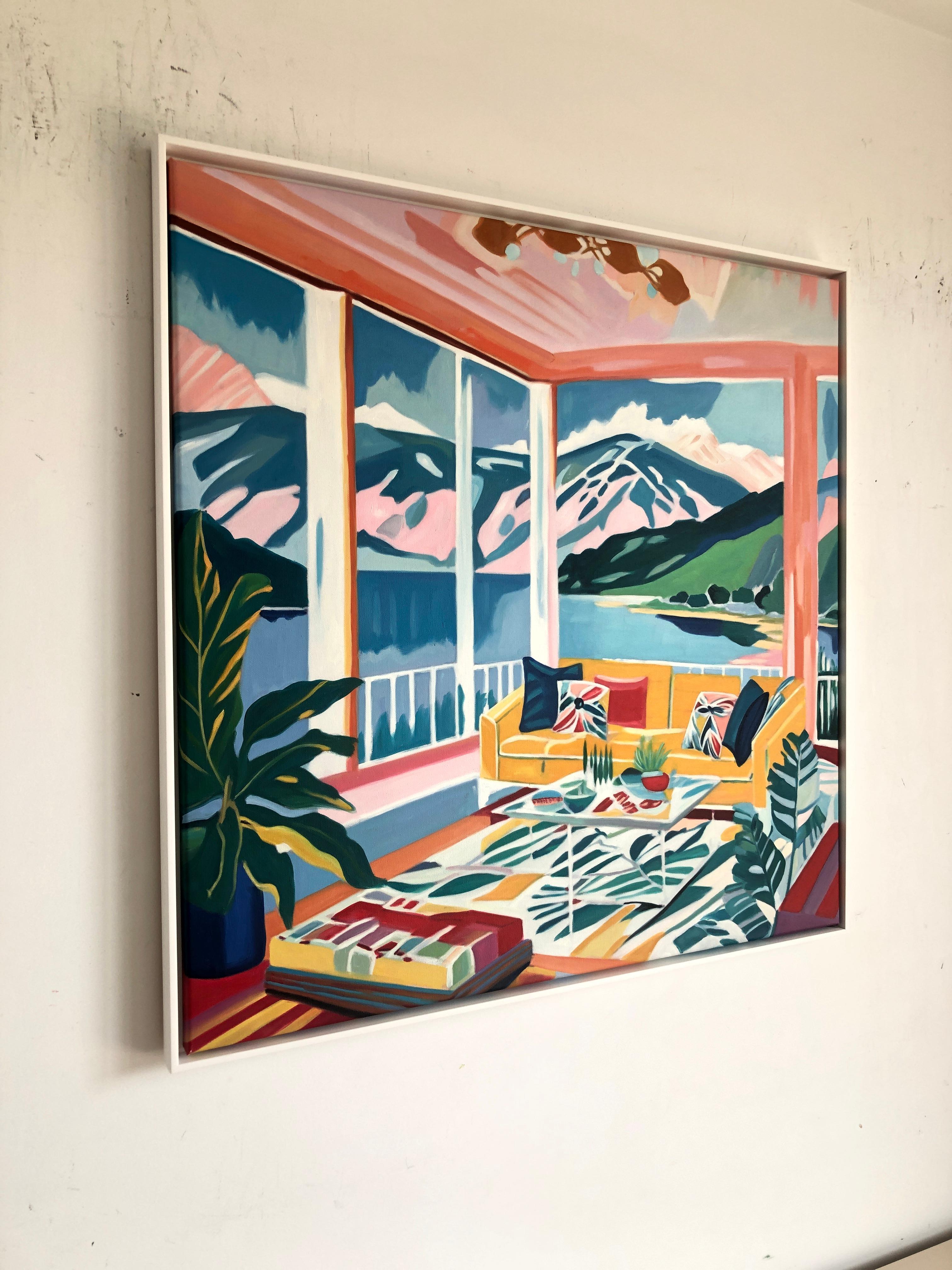 The Mountains We Dream In - B.Schaumann - Contemporary mountain Painting For Sale 5