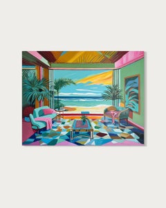 The Ocean Waits Patiently - B.Schaumann Contemporary interior ocean sea Painting