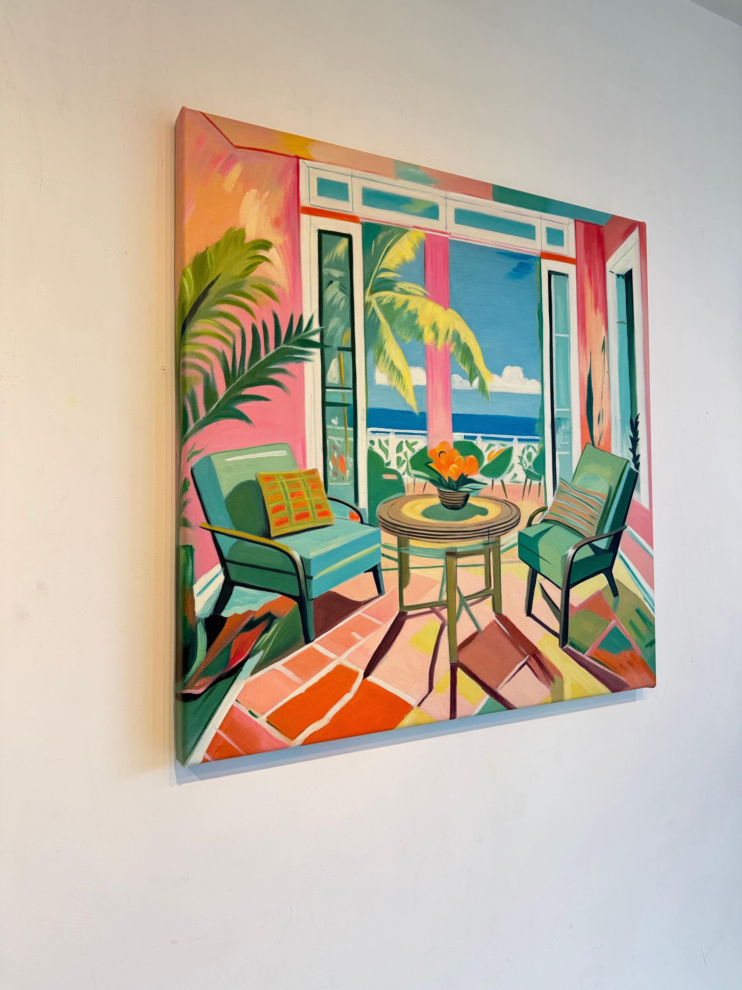 The Rhythm of Slow Days  B.Schaumann Contemporary architectural Painting im Angebot 3