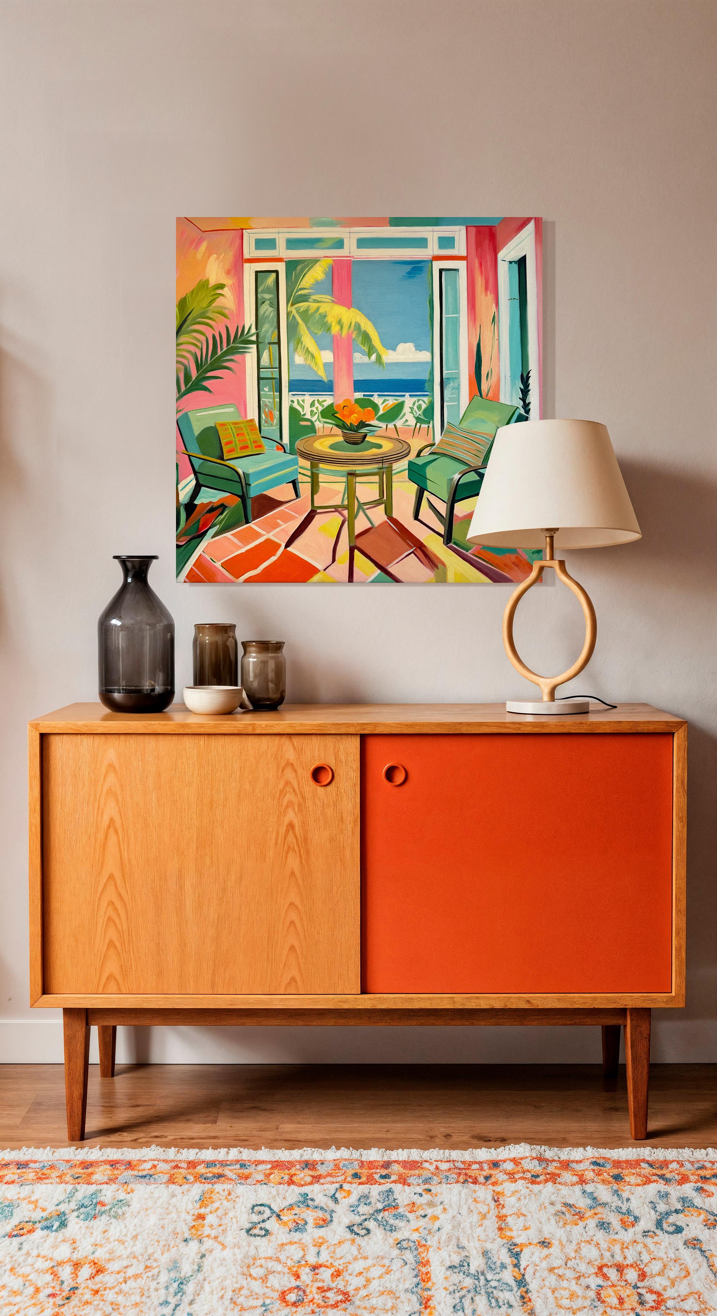 The Rhythm of Slow Days  B.Schaumann Contemporary architectural Painting im Angebot 6