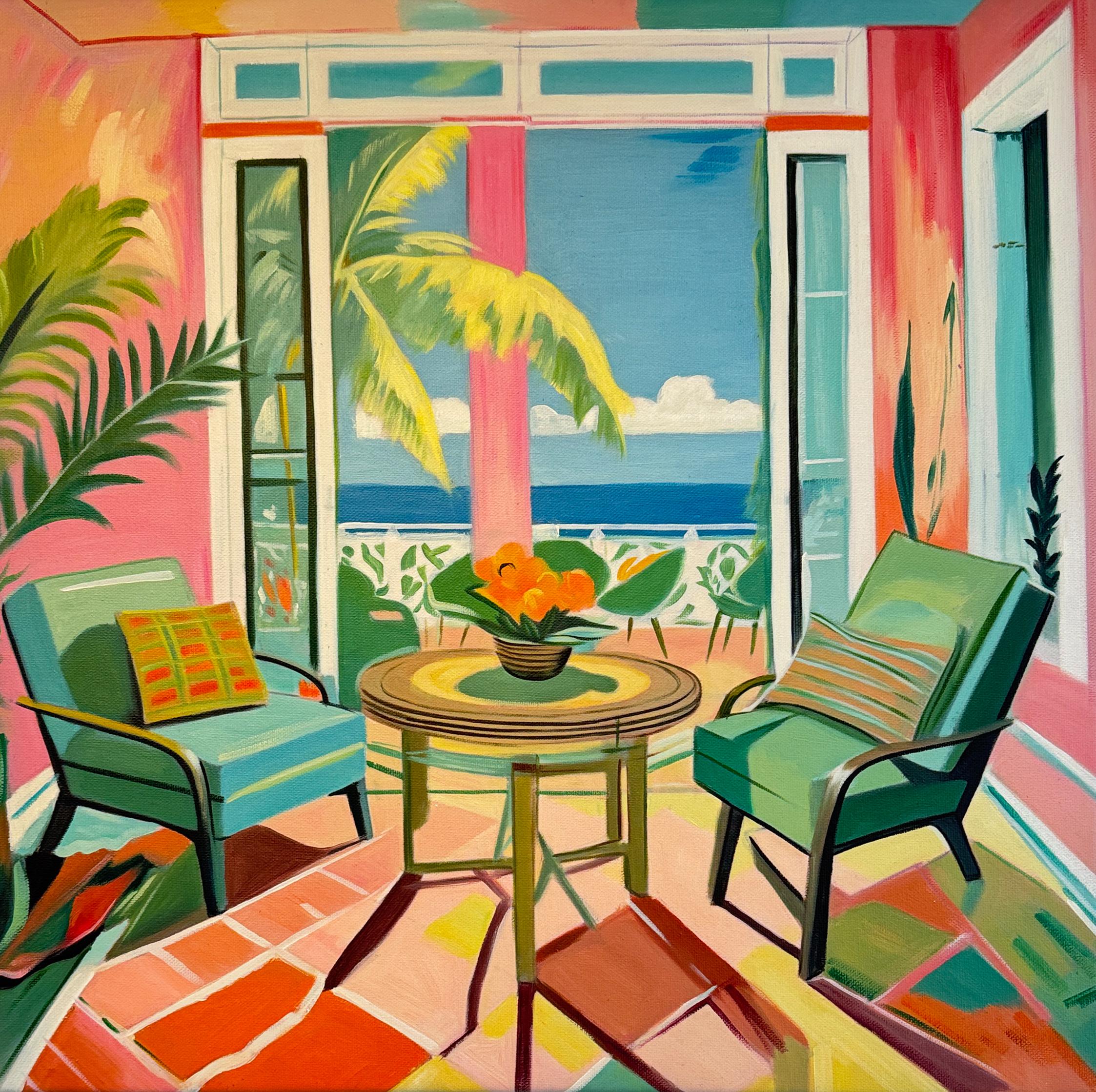 The Rhythm of Slow Days B.Schaumann Contemporary architectural Painting