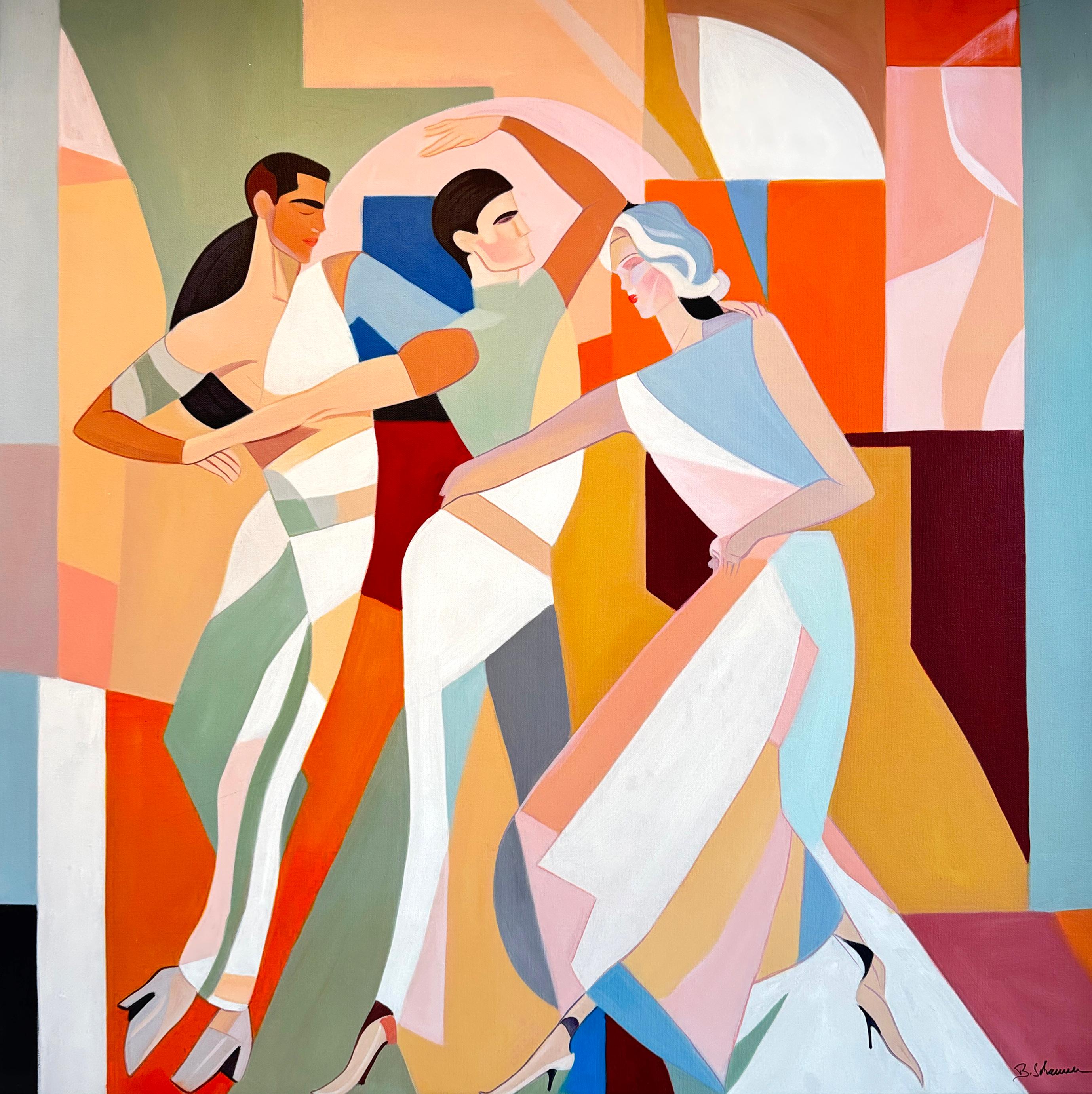 The sensation being moved by B. Schaumann - Contemporary Dancers Painting