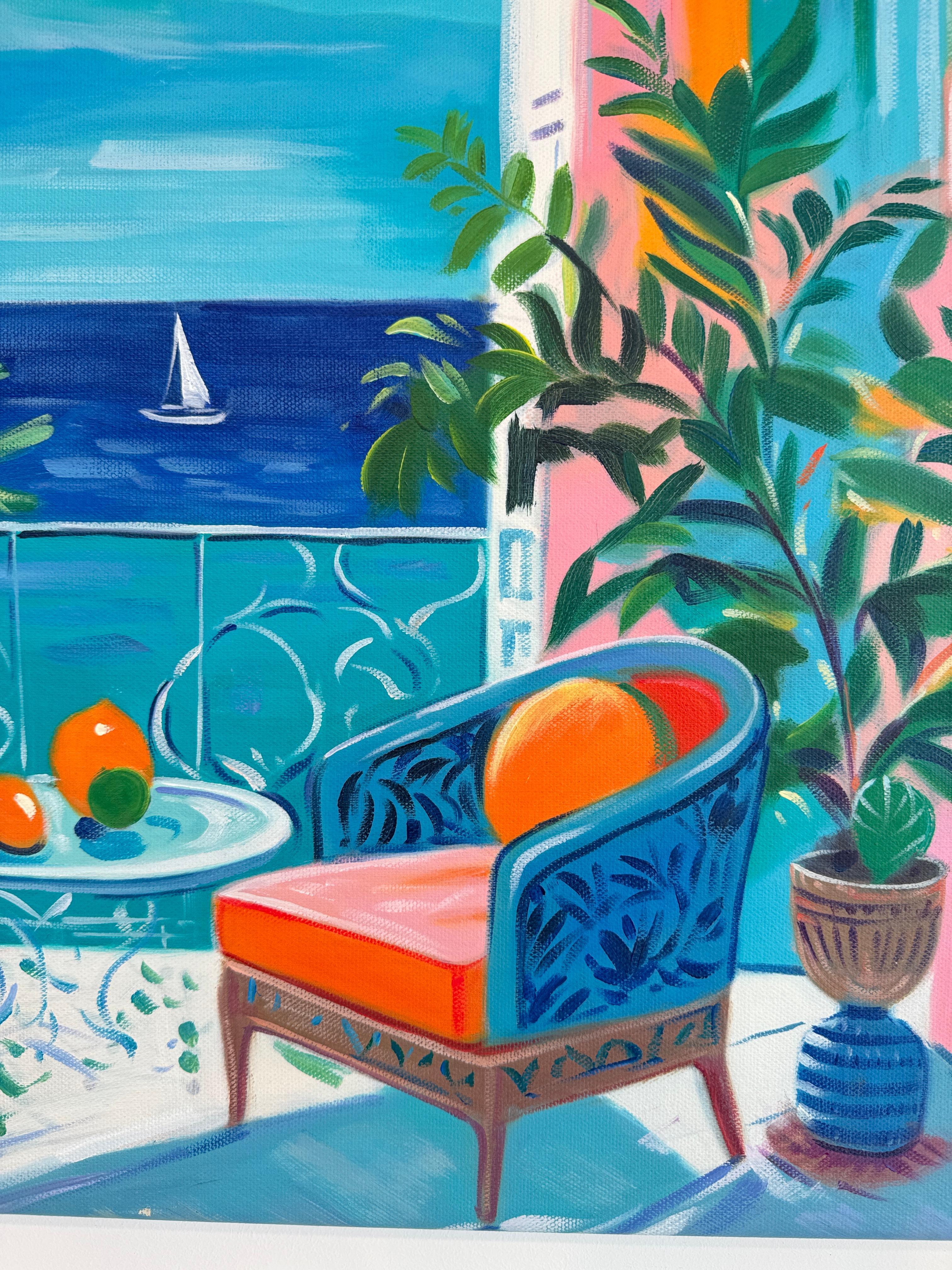 The shadow of our summer dance B.Schaumann Contemporary architectural Painting im Angebot 1