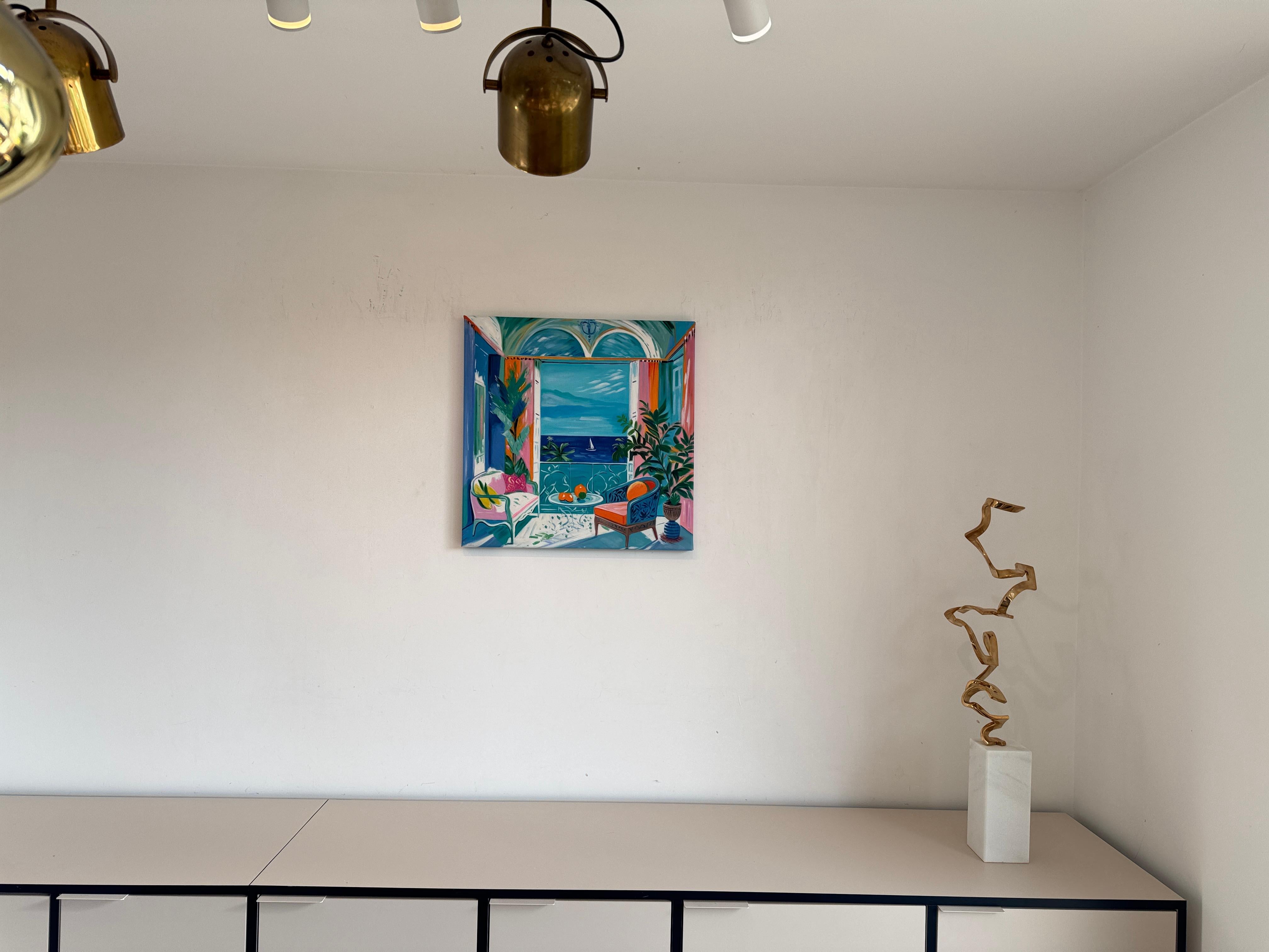 The shadow of our summer dance B.Schaumann Contemporary architectural Painting im Angebot 2