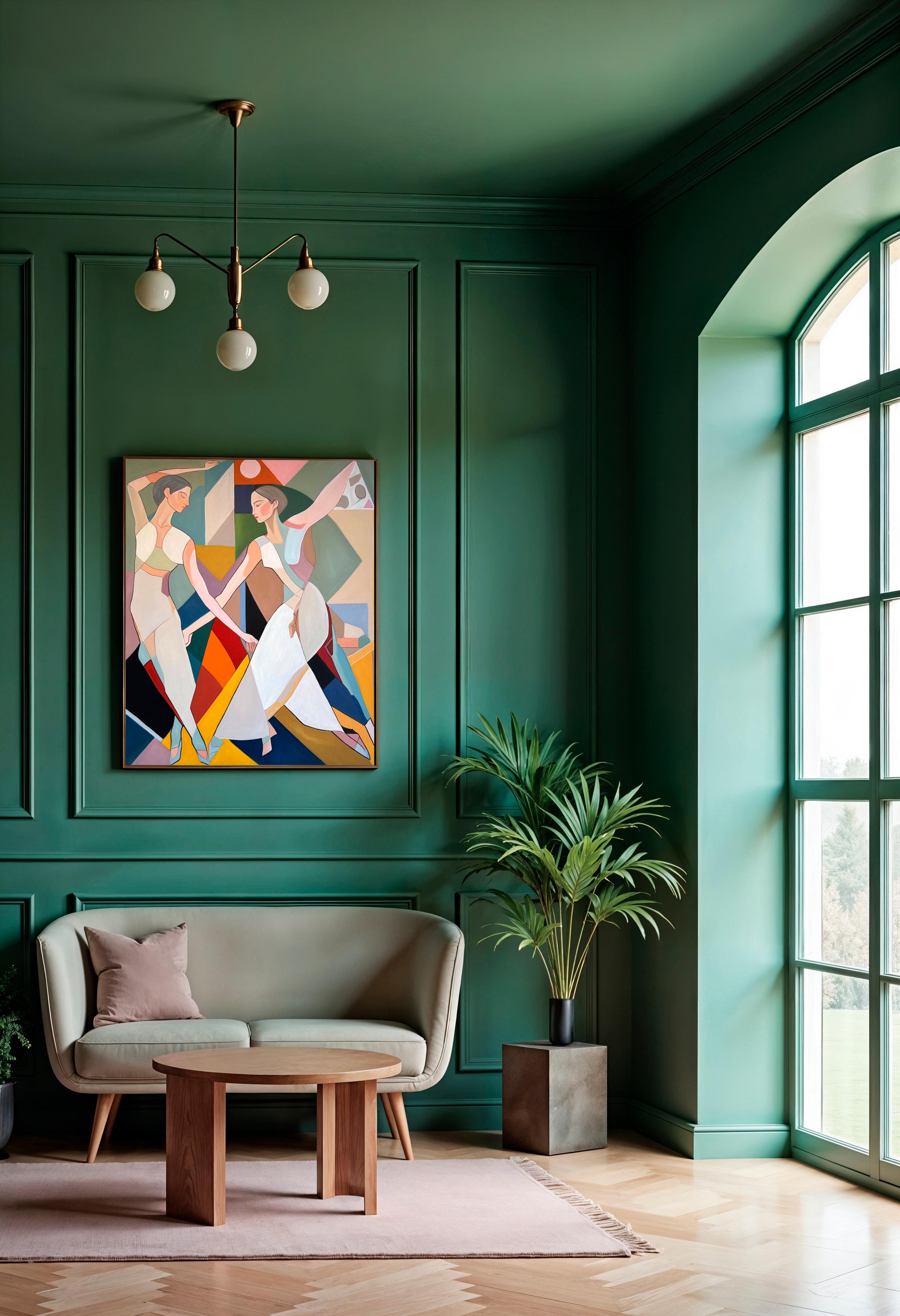 Barber Schaumann is a contemporary artist known for her vibrant, abstract interpretations of the female form. Her work combines bold colors with modern, geometric shapes, blending elements of cubism and abstraction. Schaumann's pieces celebrate the