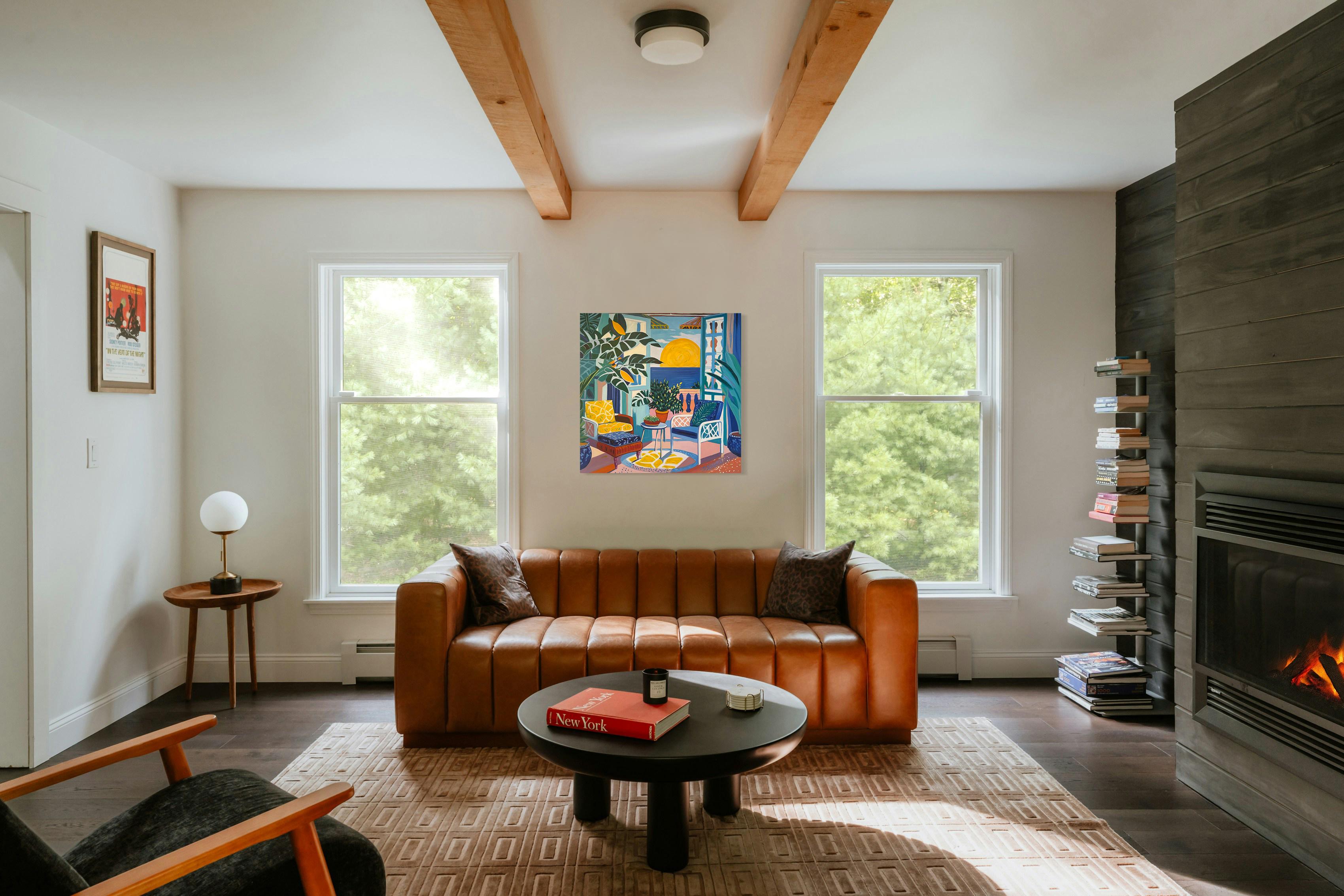 When the light began to move - B.Schaumann Contemporary architectural Painting For Sale 10