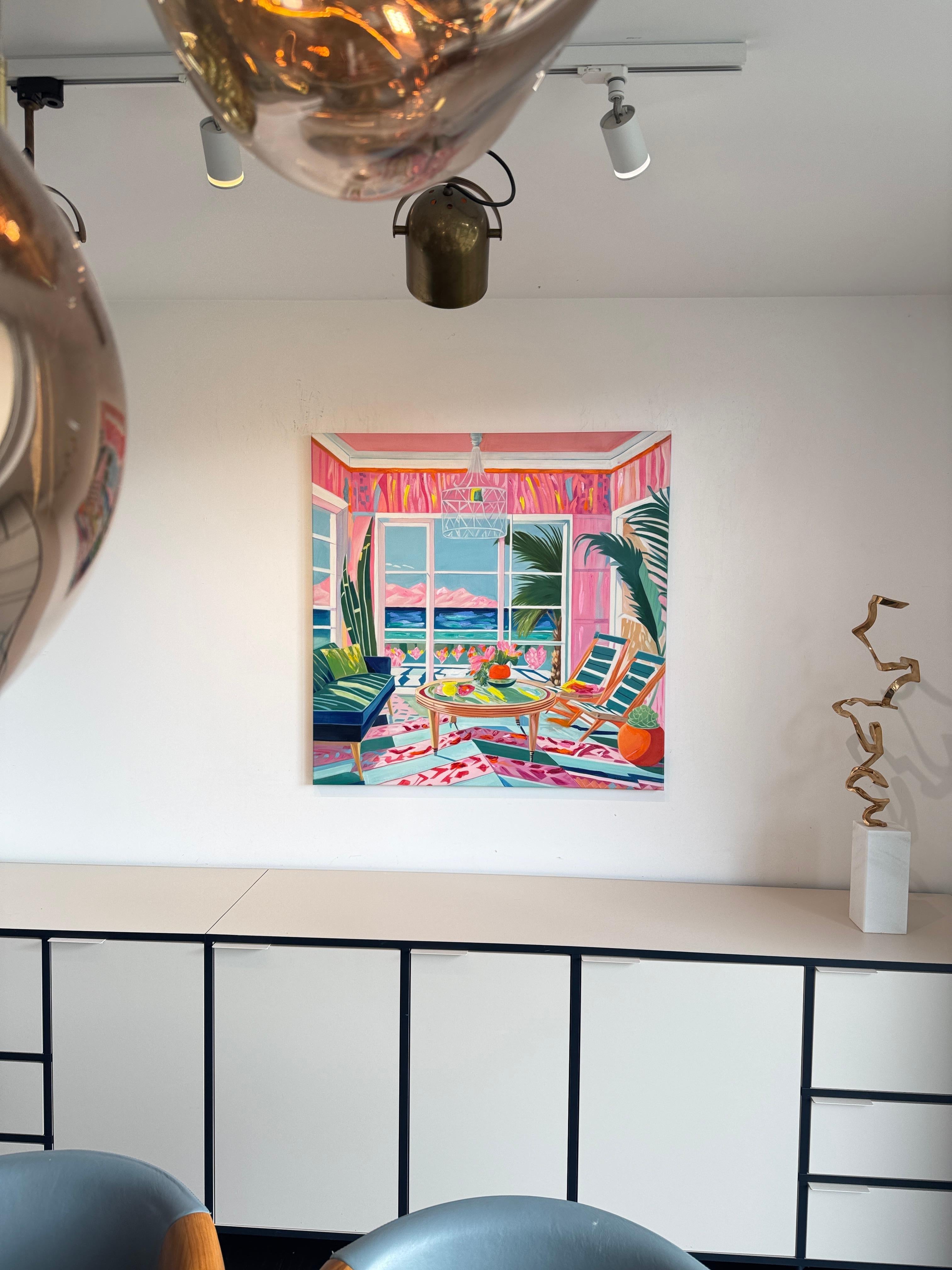 Barber Schaumann ist eine zeitgenössische Künstlerin, die für ihre lebendigen, abstrakten Interpretationen der weiblichen Form bekannt ist. In ihren Werken kombiniert sie kräftige Farben mit modernen, geometrischen Formen und vermischt Elemente des