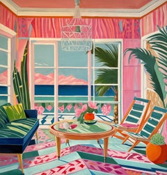 Where Mountains Meet the Sea - B.Schaumann - Contemporary architectural Painting