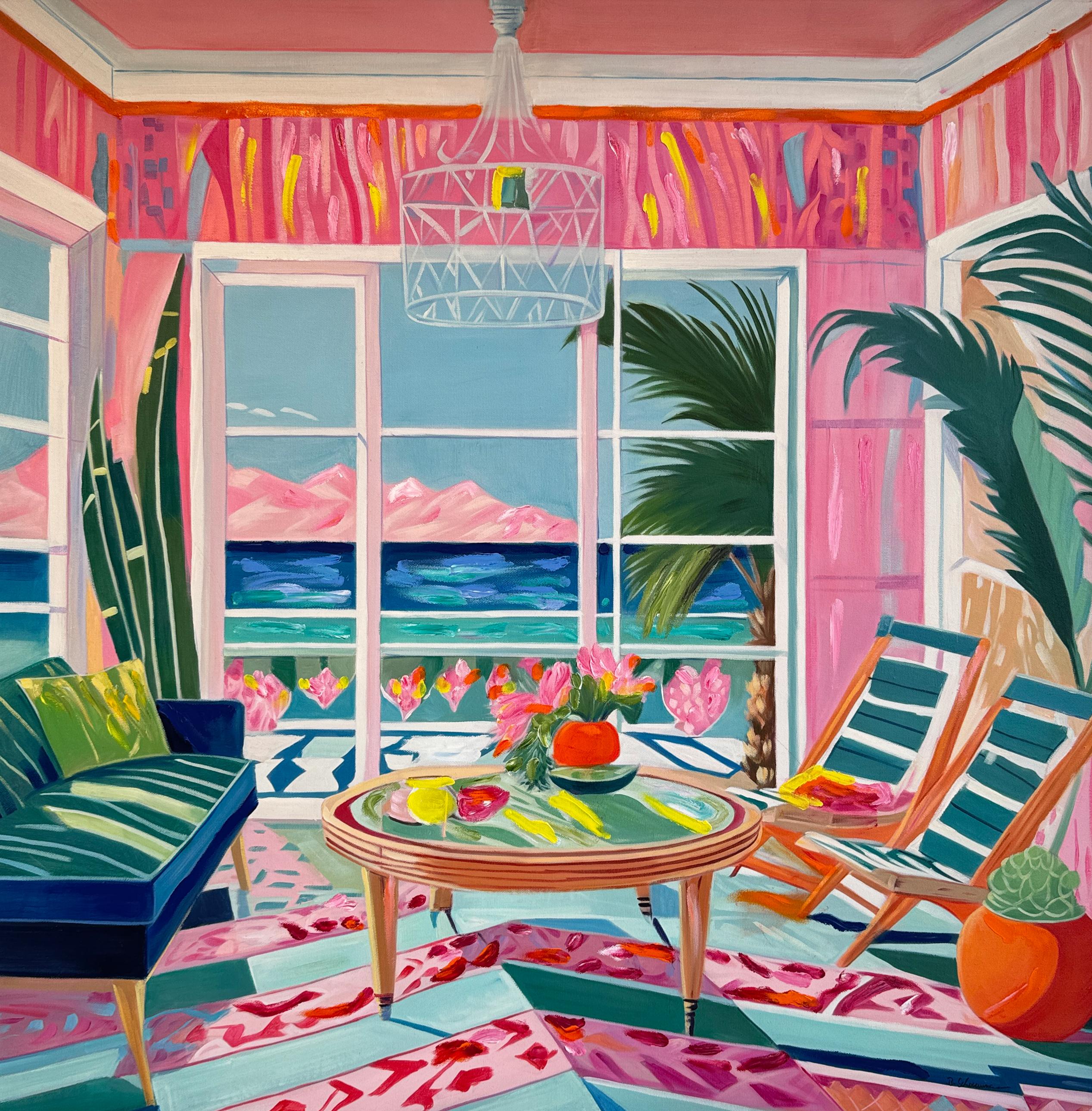 Where Mountains Meet the Sea - B.Schaumann Contemporary architectural Painting