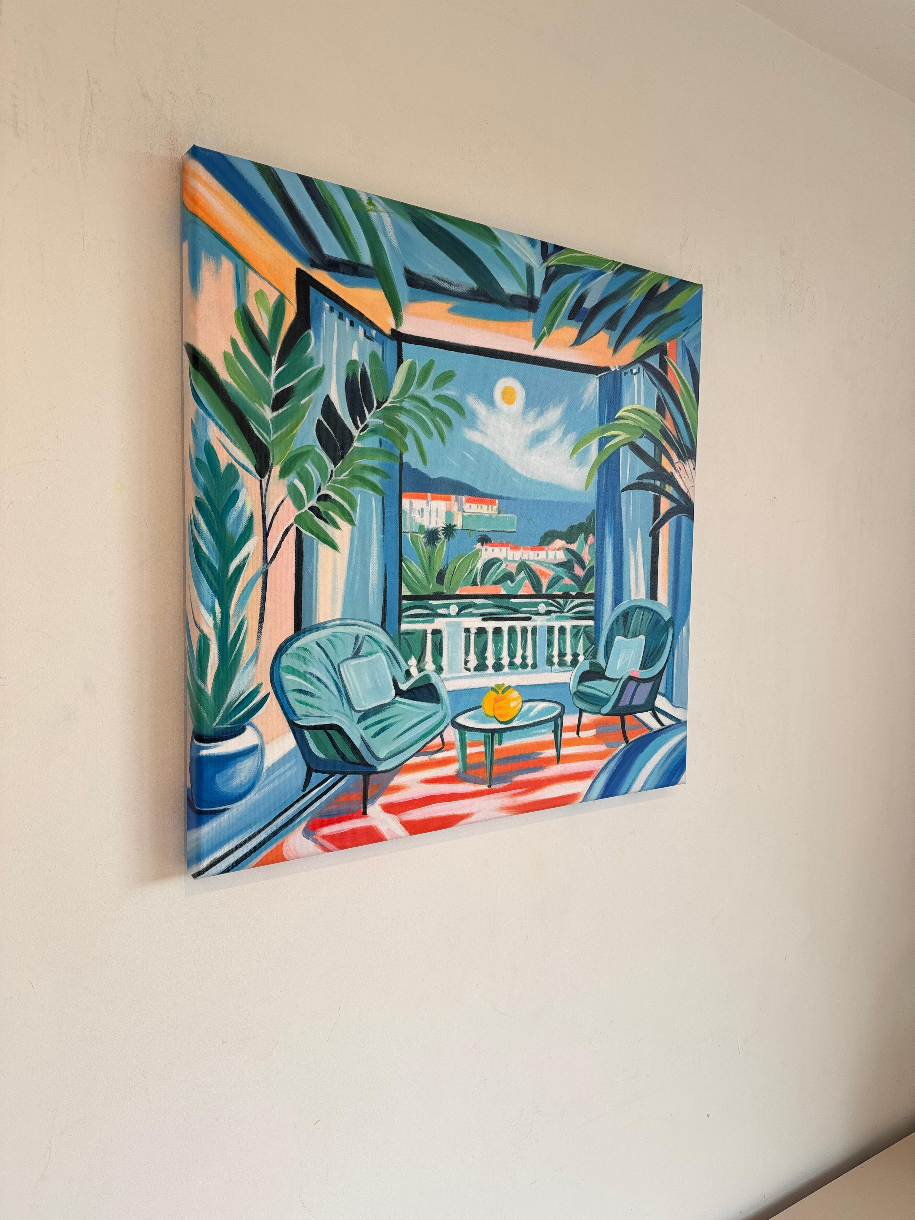 Where the horizon moved with us B.Schaumann Contemporary architectural Painting im Angebot 8