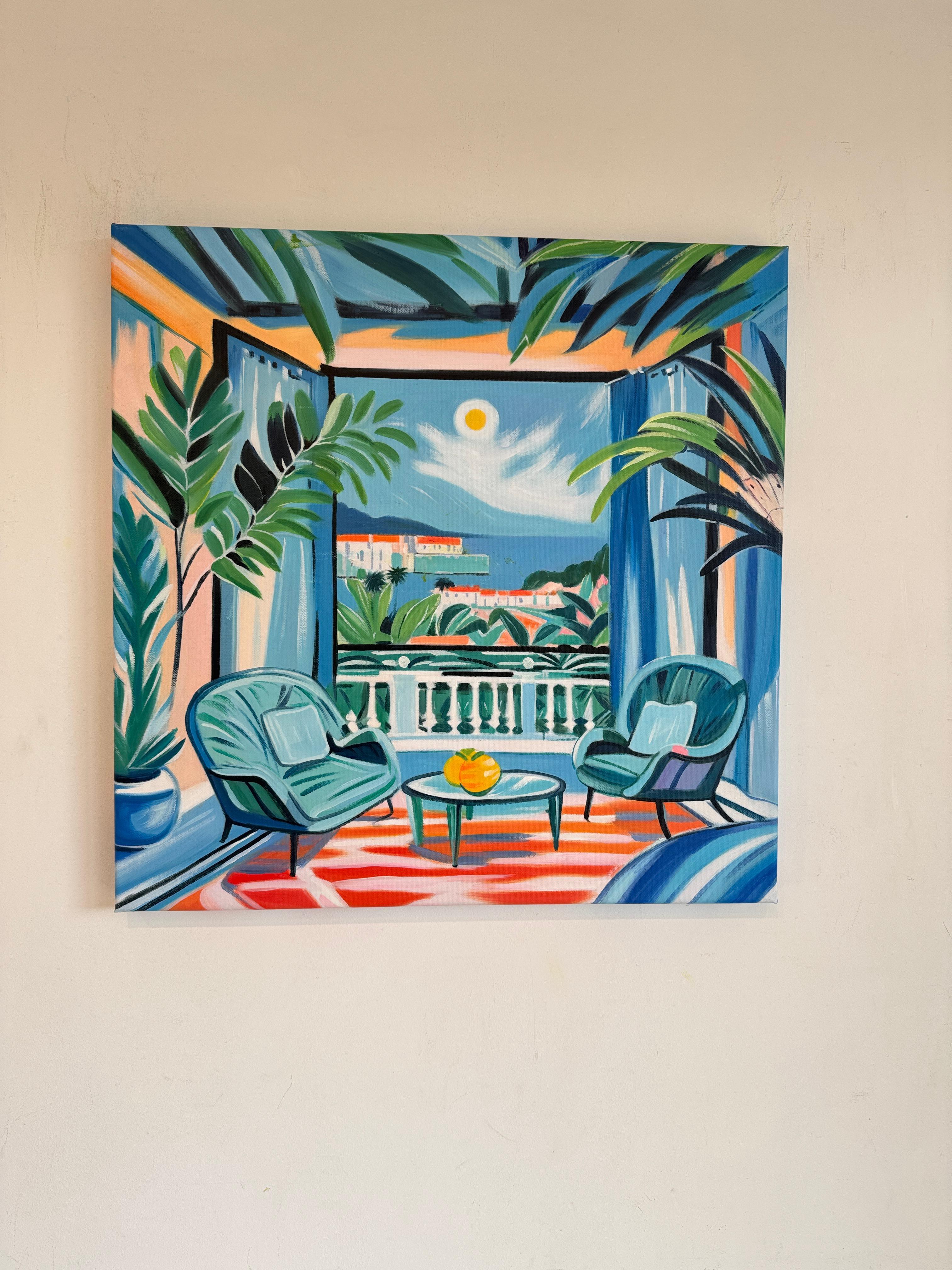 Where the horizon moved with us B.Schaumann Contemporary architectural Painting im Angebot 10