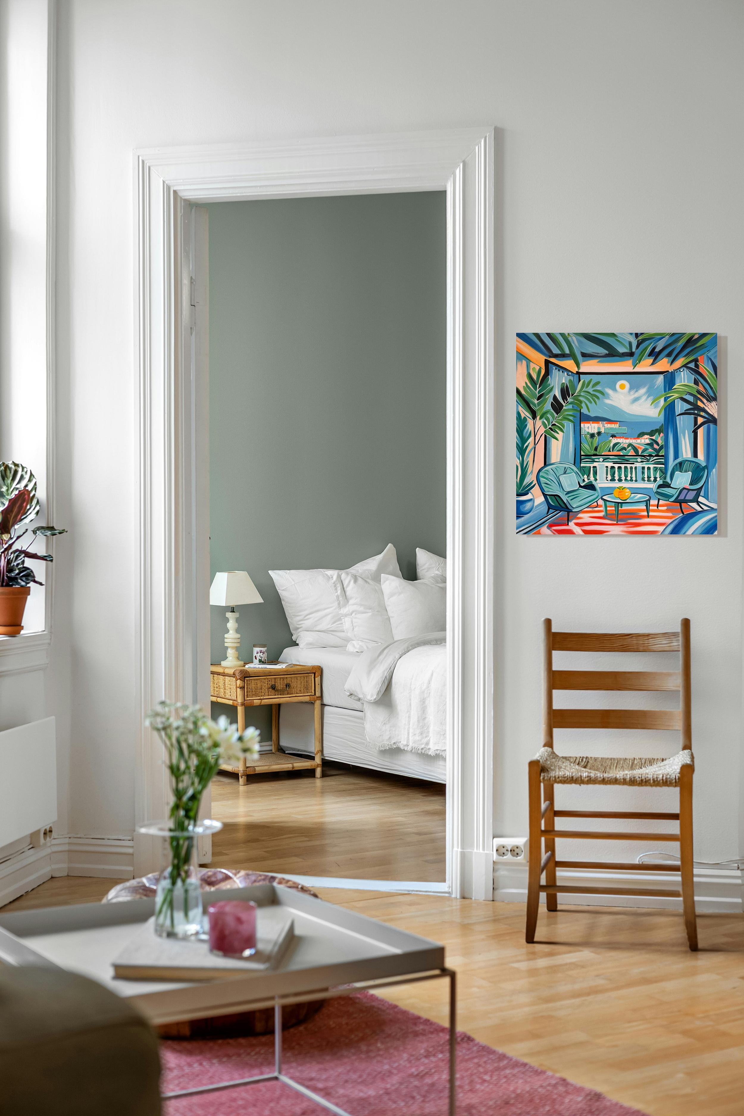 Where the horizon moved with us B.Schaumann Contemporary architectural Painting im Angebot 11