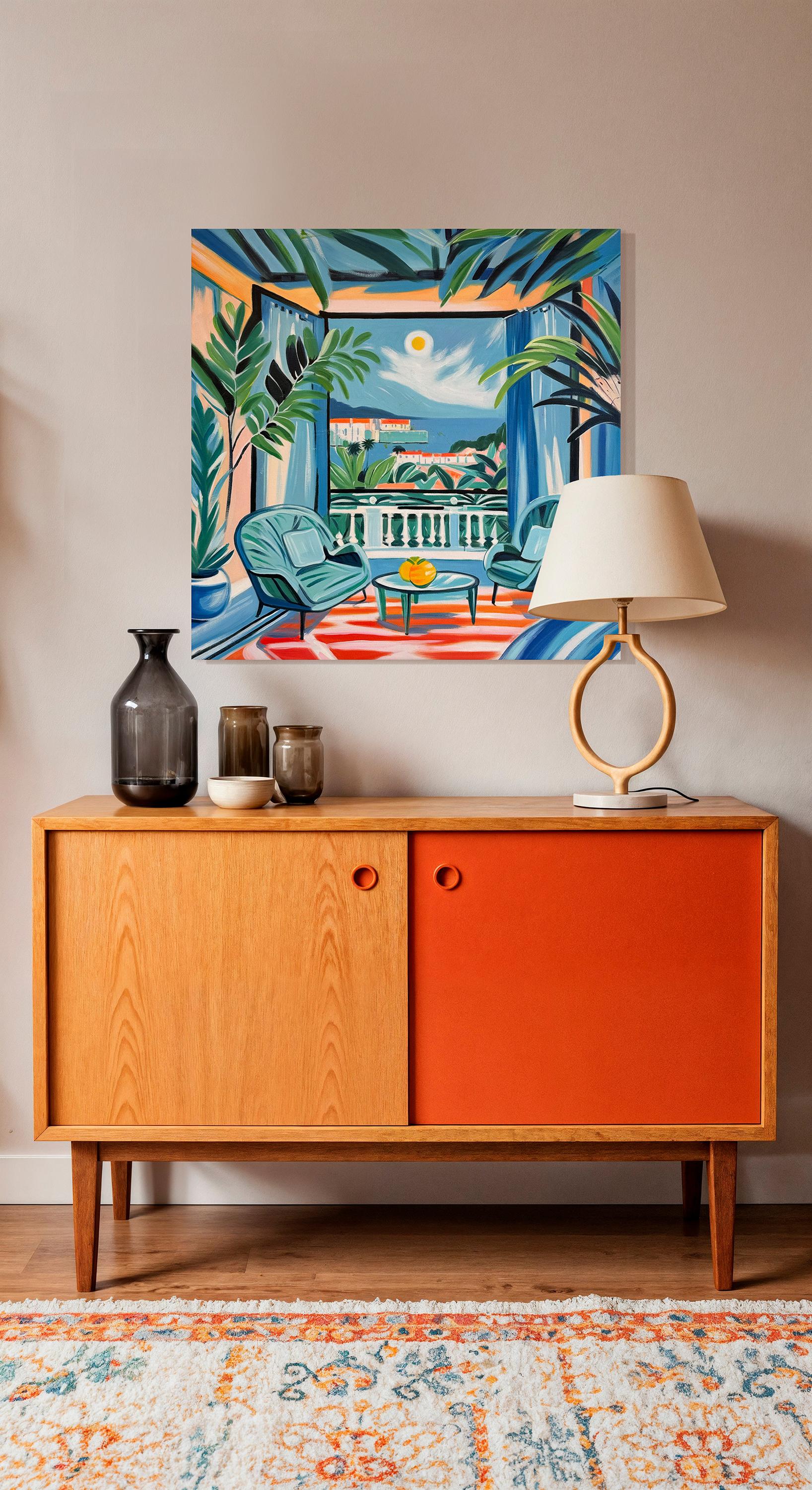 Barber Schaumann ist eine zeitgenössische Künstlerin, die für ihre lebendigen, abstrakten Interpretationen der weiblichen Form bekannt ist. In ihren Werken kombiniert sie kräftige Farben mit modernen, geometrischen Formen und vermischt Elemente des