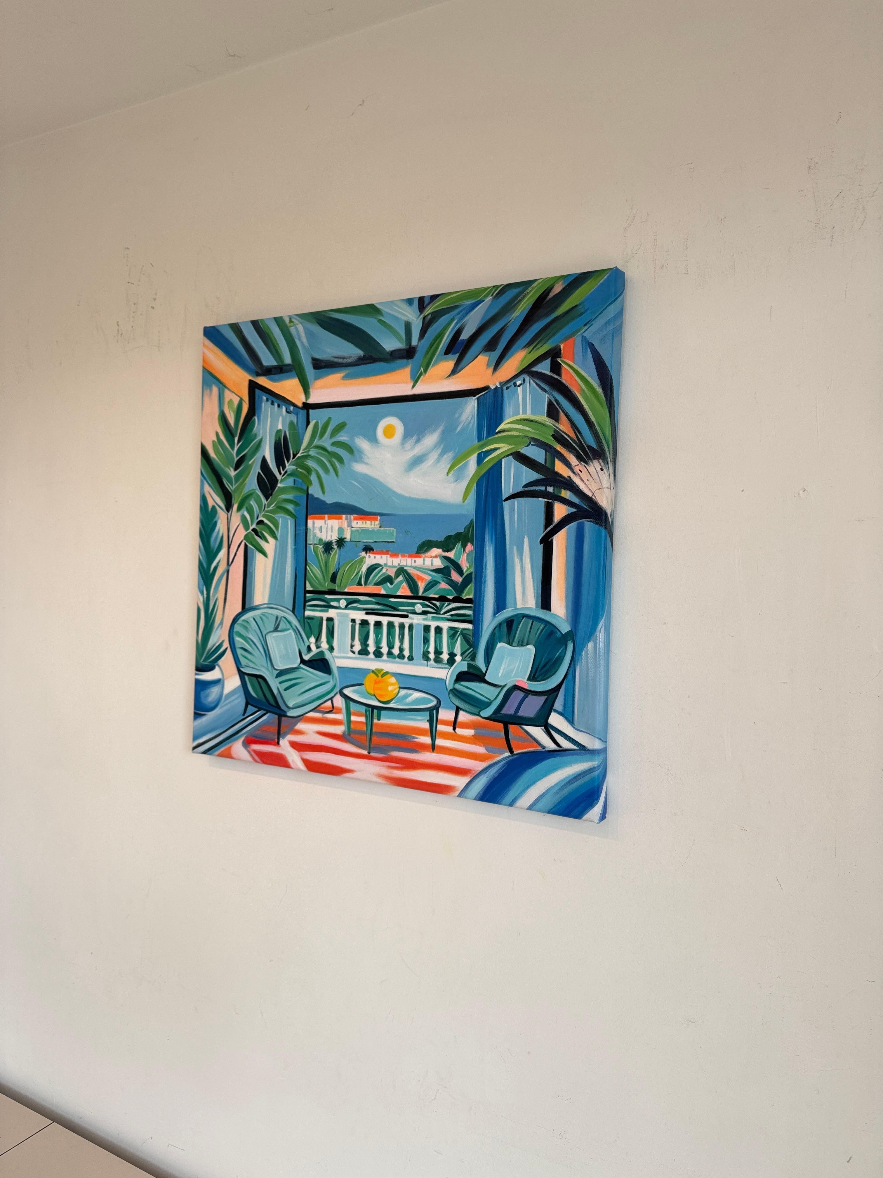 Where the horizon moved with us B.Schaumann Contemporary architectural Painting im Angebot 3