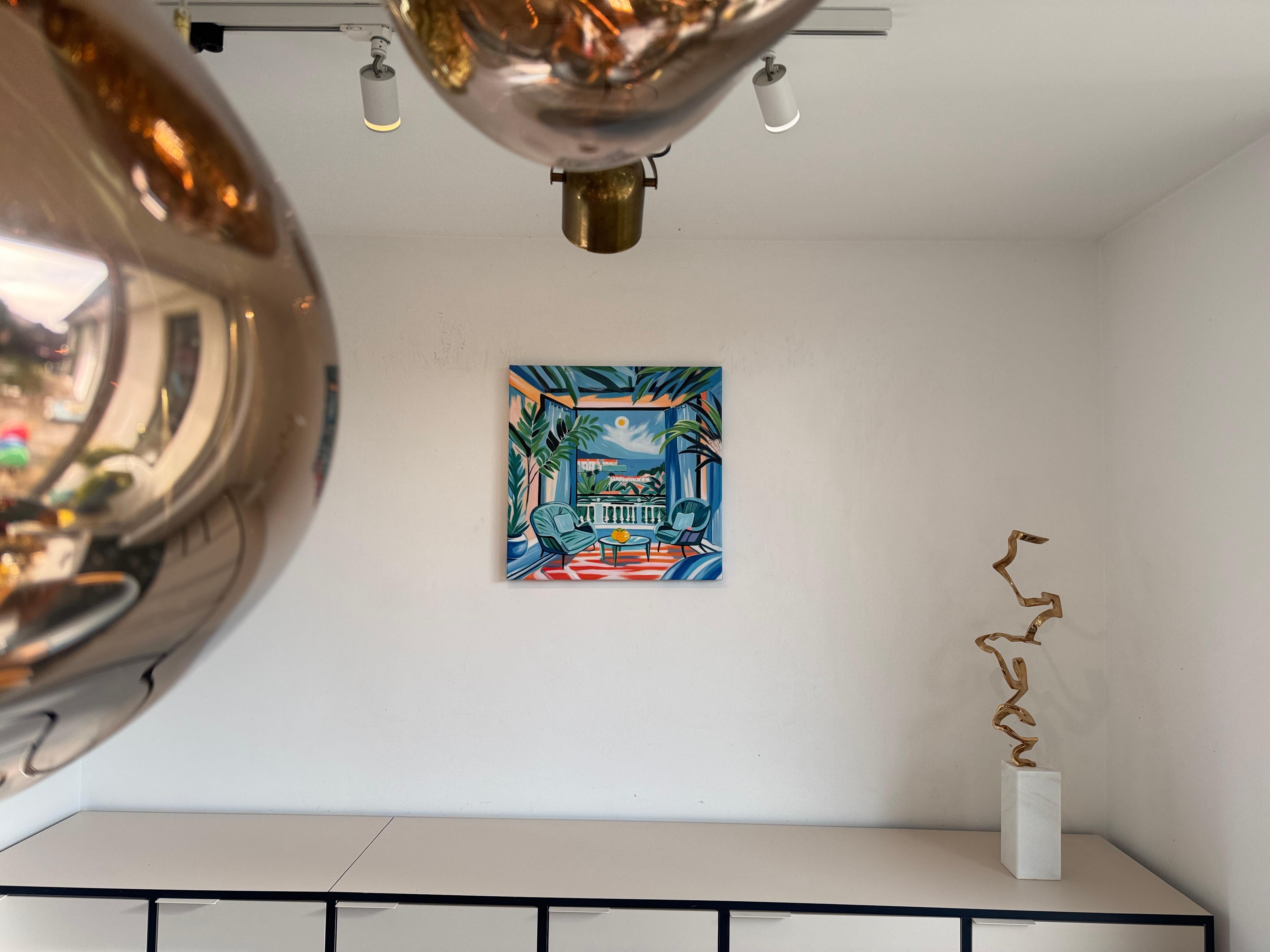 Where the horizon moved with us B.Schaumann Contemporary architectural Painting im Angebot 5