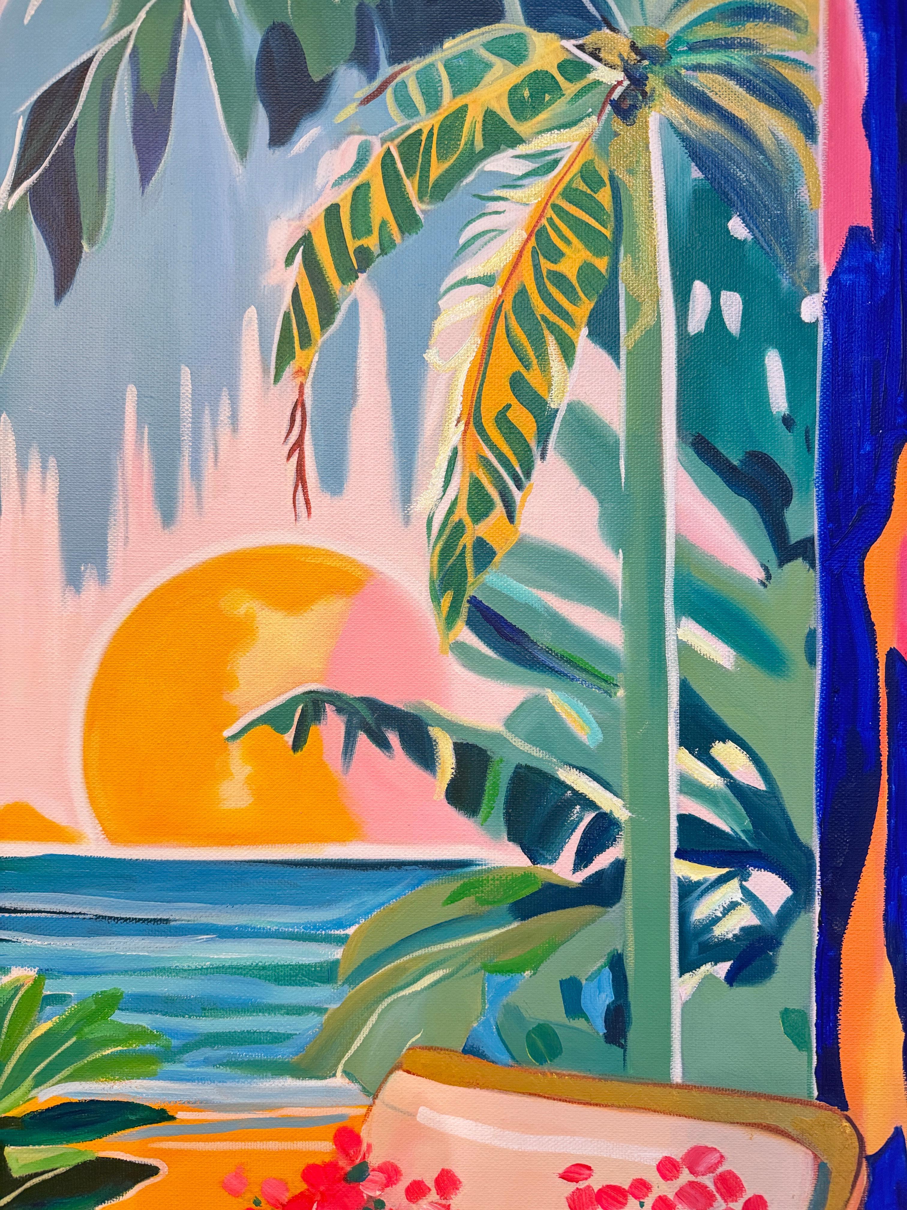 Where the Ocean Keeps Our Dreams B.Schaumann Contemporary architectural Painting For Sale 8