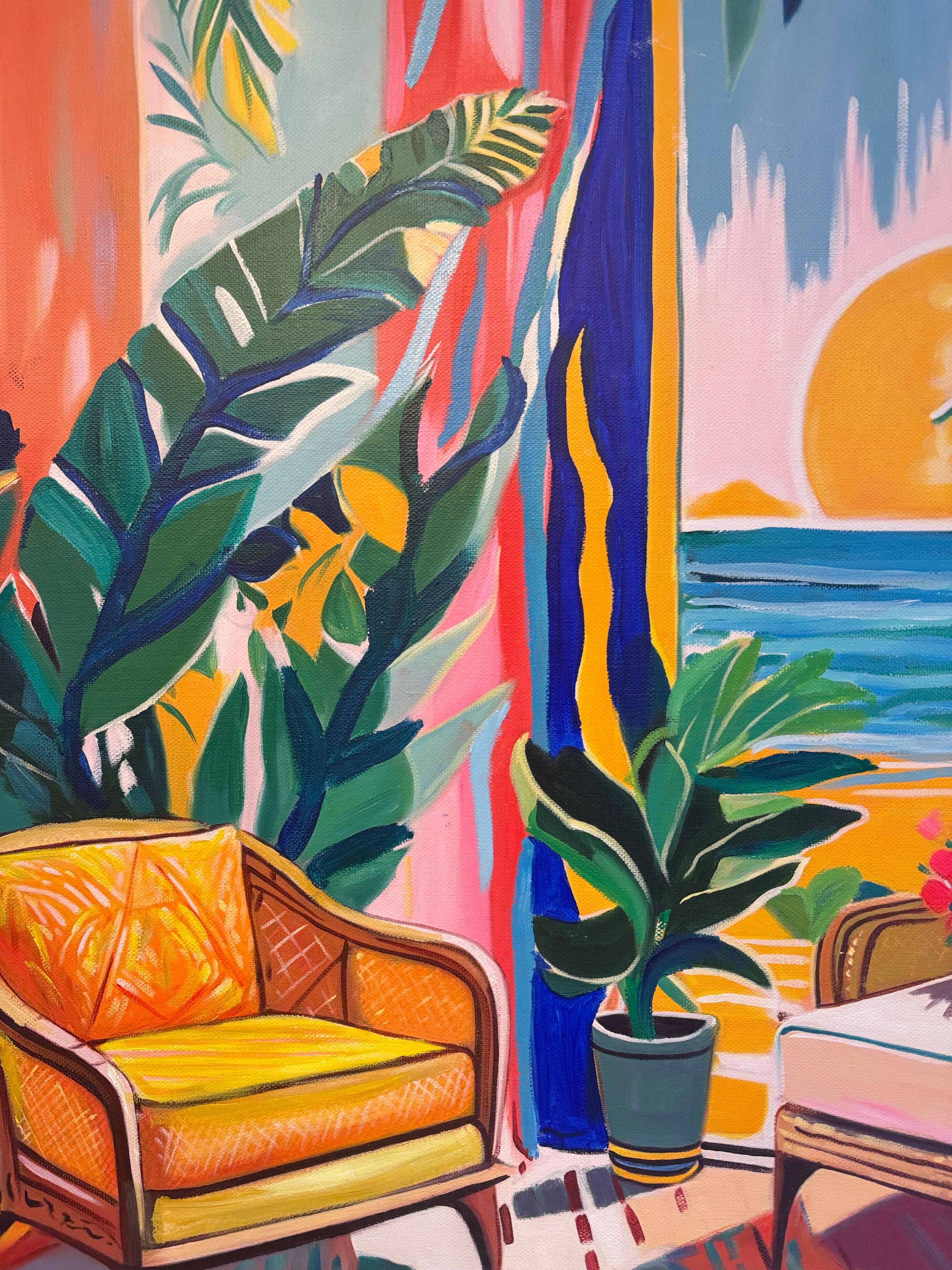 Where the Ocean Keeps Our Dreams B.Schaumann Contemporary architectural Painting For Sale 4