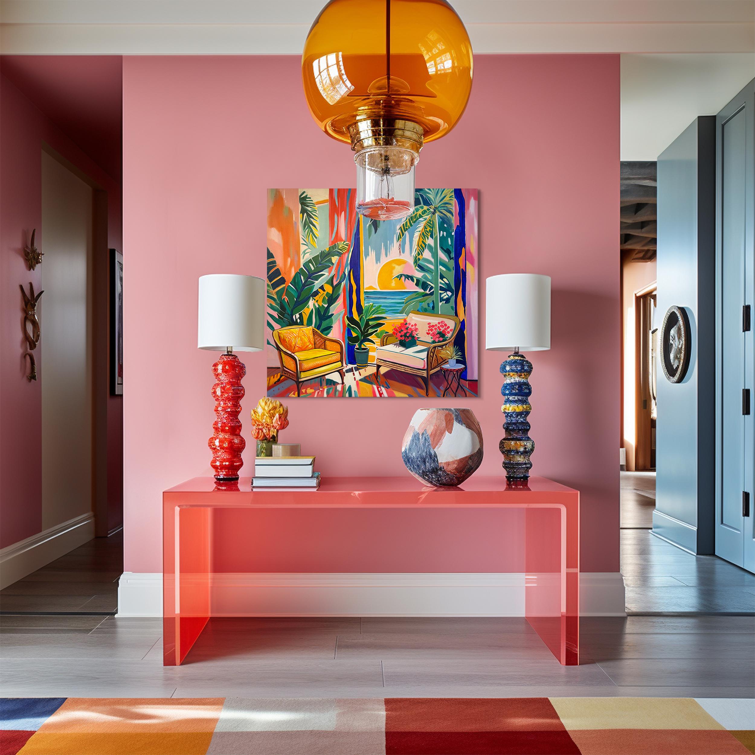 Where the Ocean Keeps Our Dreams B.Schaumann Contemporary architectural Painting For Sale 5