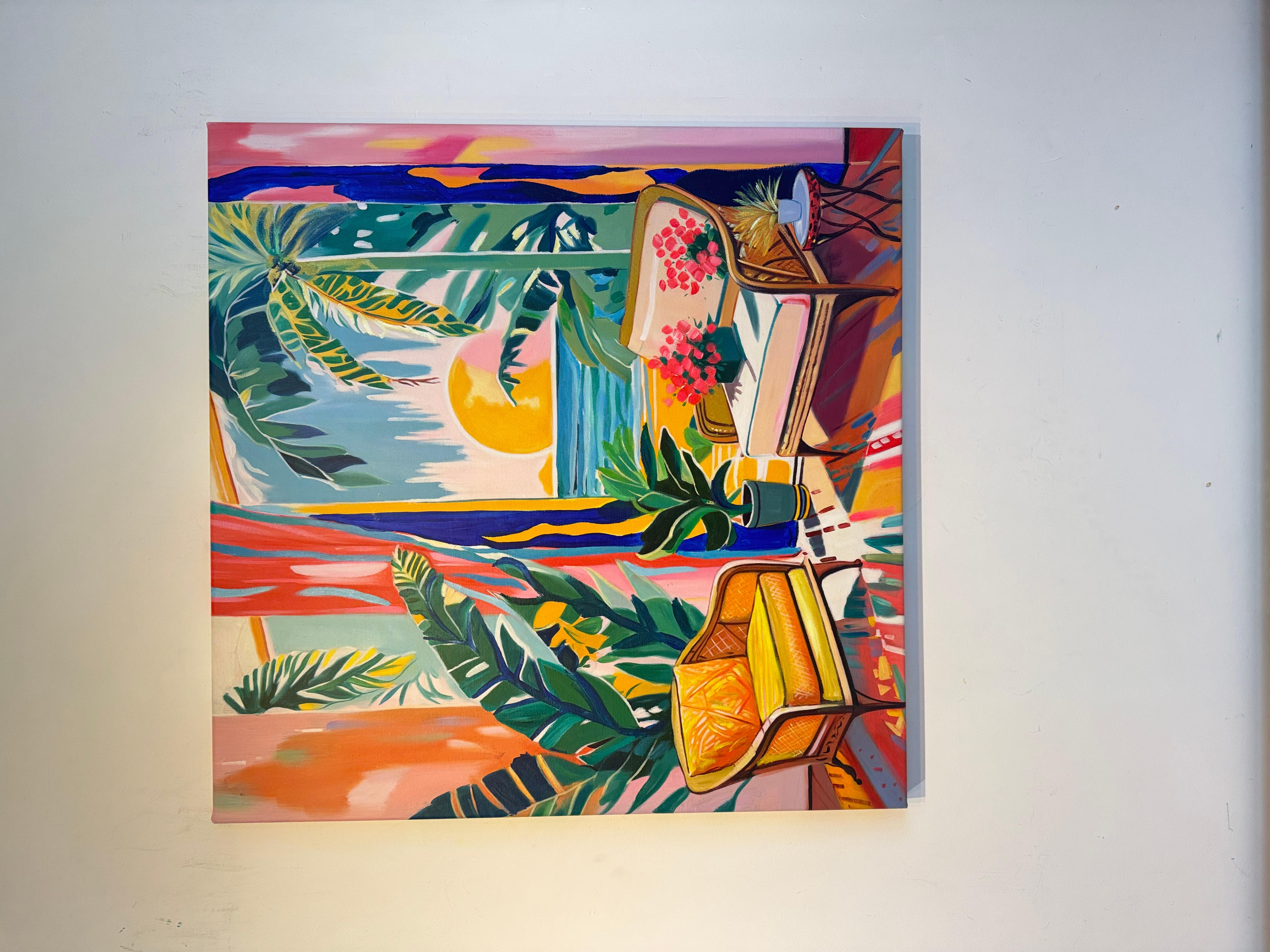 Where the Ocean Keeps Our Dreams B.Schaumann Contemporary architectural Painting For Sale 6