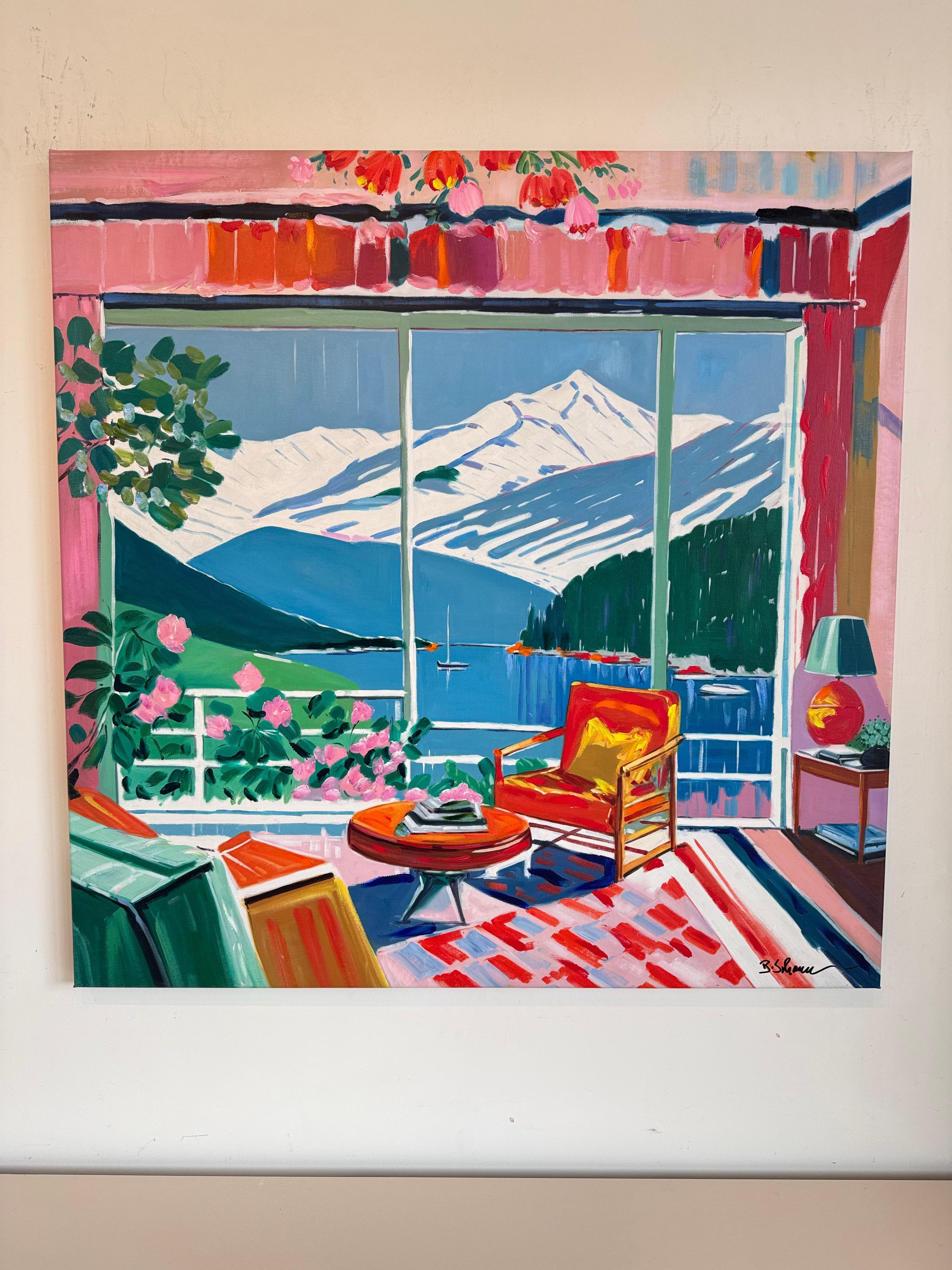 Where the shadow dances softly - B.Schaumann Contemporary architectural Painting im Angebot 7