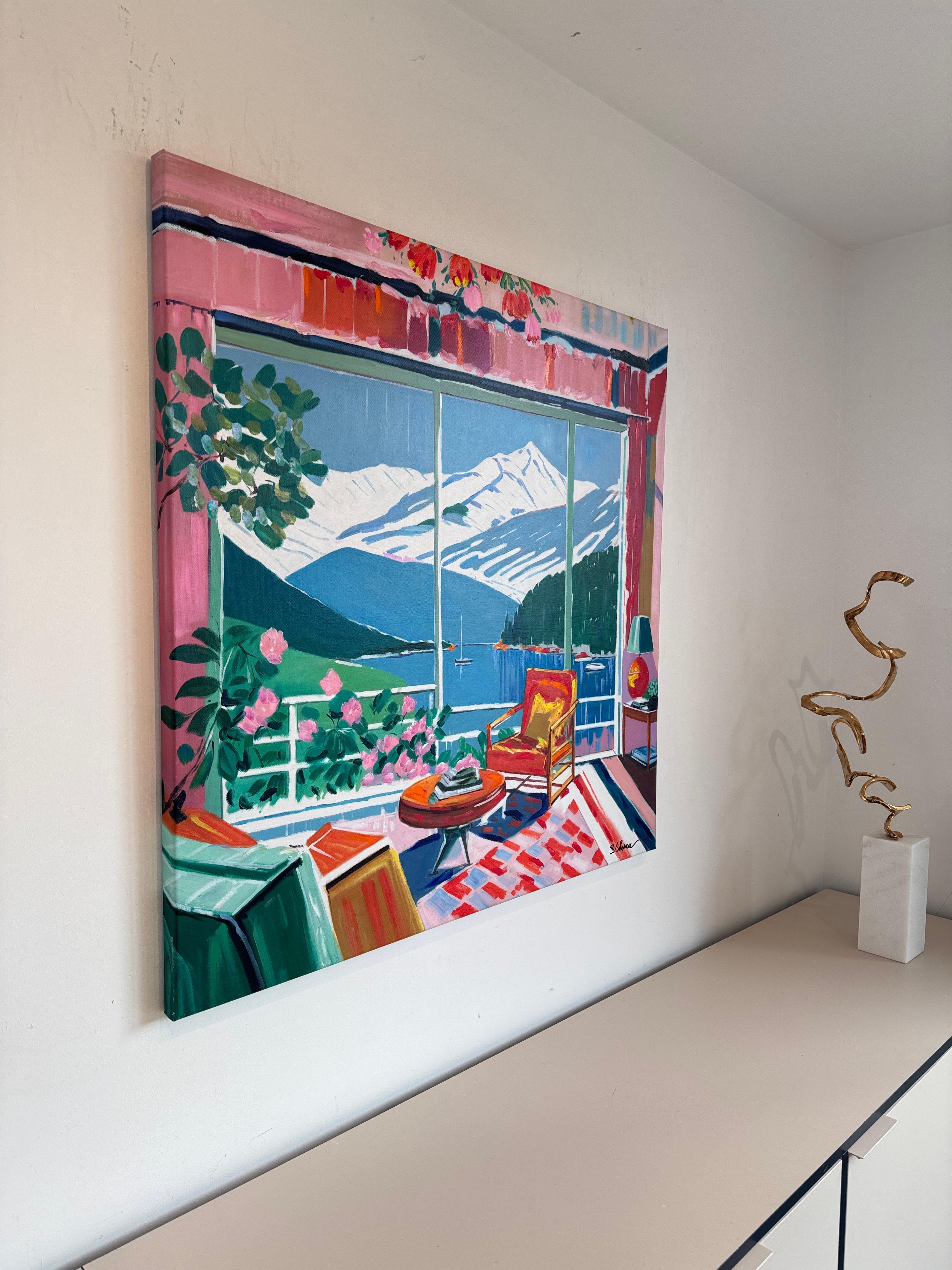 Where the shadow dances softly - B.Schaumann Contemporary architectural Painting im Angebot 8